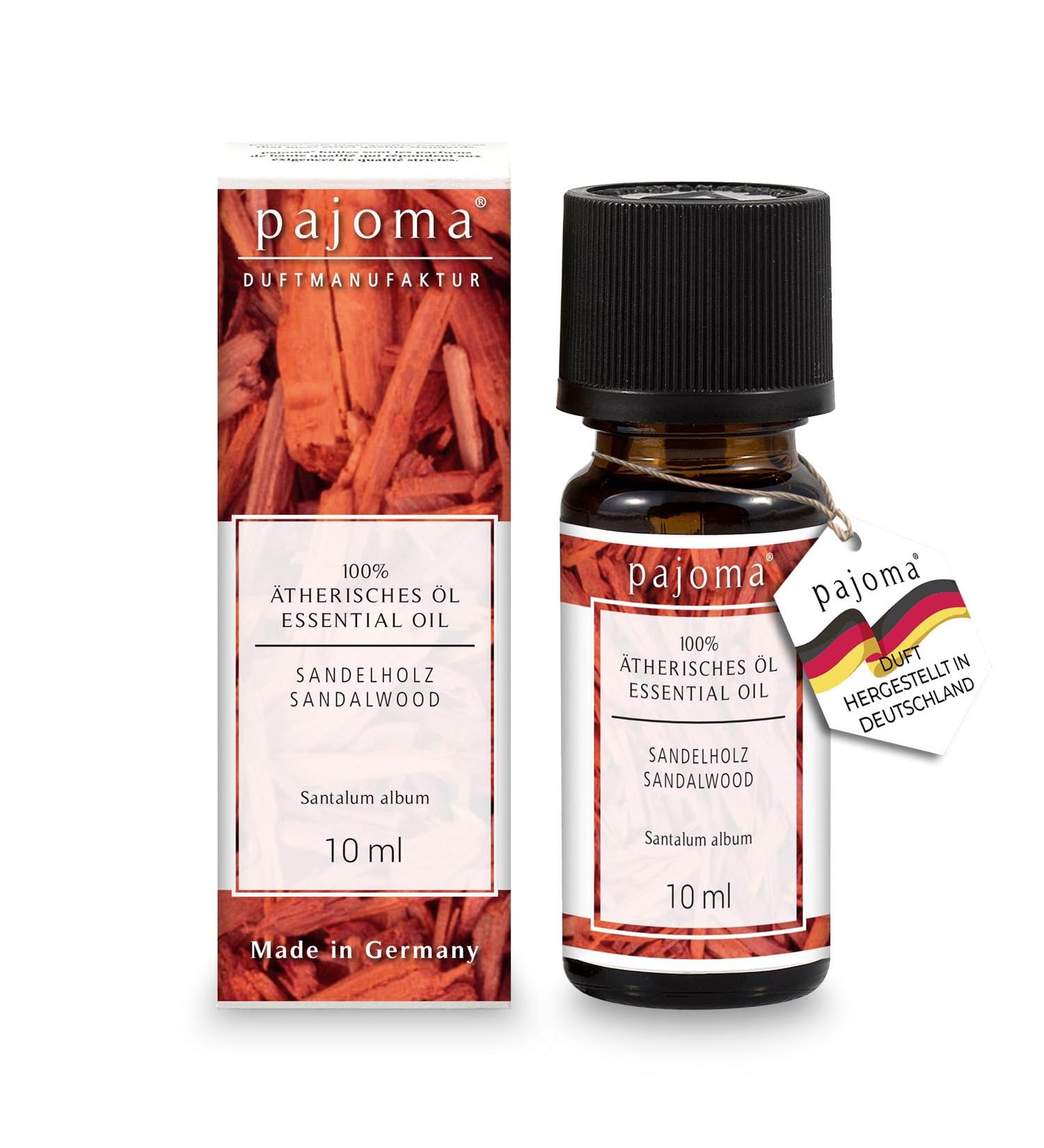 Pajoma Sandalwood Fragrance Oil 10ml | 100% Natural Aromatherapy & Massage Oil | Premium Quality for Diffusers & Cosmetics - Buy Online on GoSupps.com