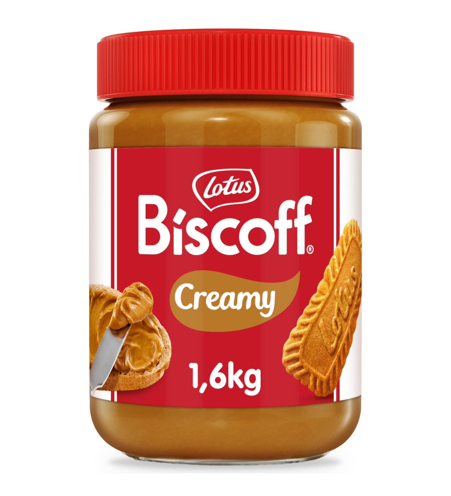 Lotus Biscoff | Biscoff P te Tartiner | Creamy | Vegan | Sans Fruits Coque | Sans Colorant ni Ar mes Artificiels | Pot PET | 1 6 kg 1.6 kg - Buy Online on GoSupps.com