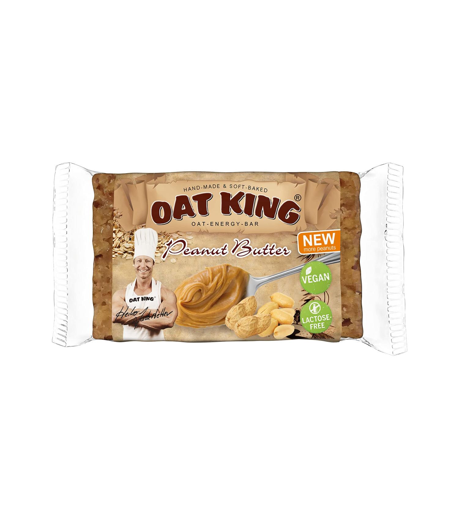 LSP Oat King Bar Peanut Butter - 10x95g Pack | Healthy Protein Snack | International Shipping - Buy Online on GoSupps.com