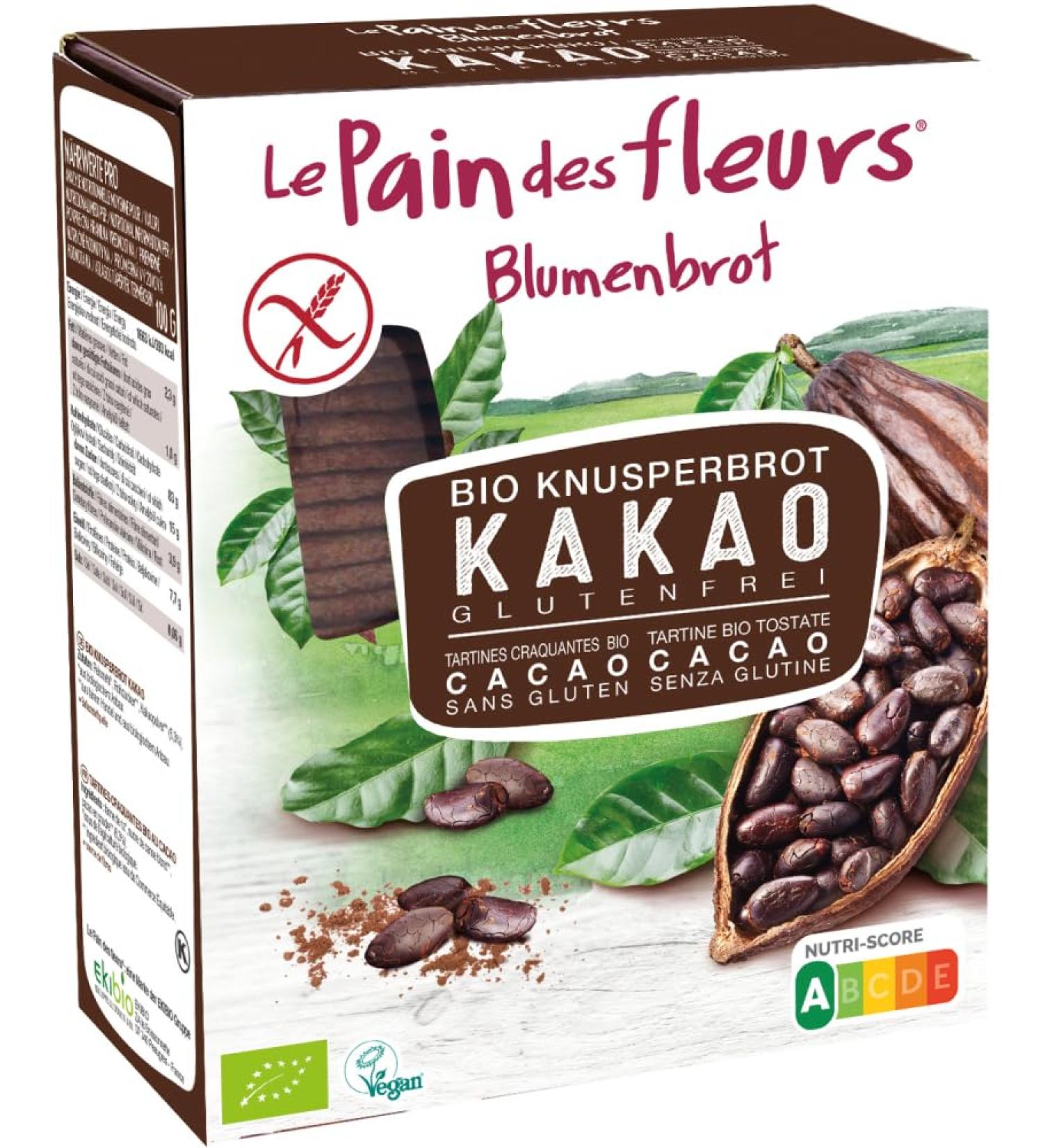 Blumenbrot Blumenbrot Crispy Organic Cocoa Cutter (6 x 160 g)
