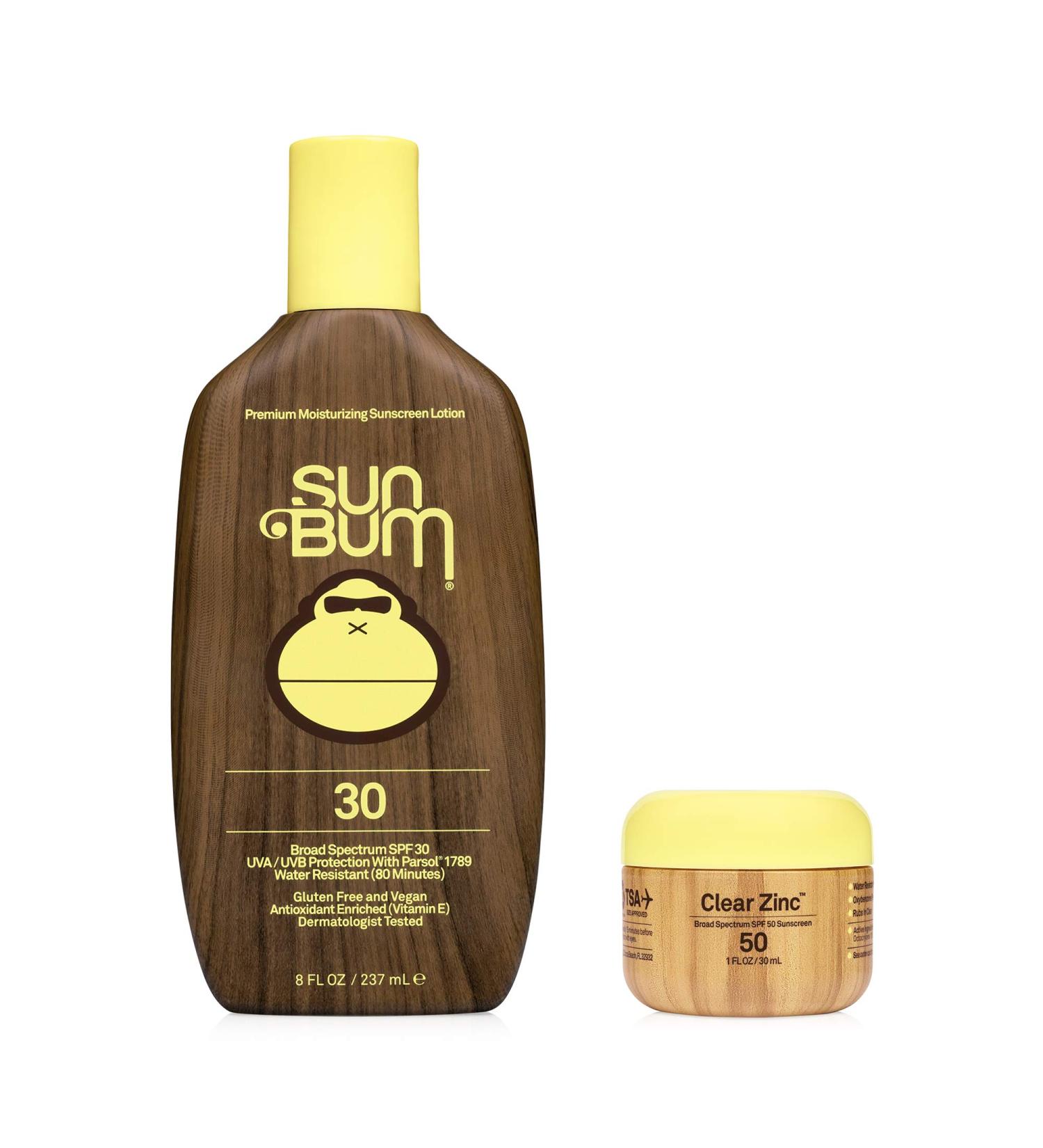 Sun Bum SPF 30 & SPF 50 Sunscreen Lotion - Vegan Reef Friendly Broad Spectrum UVA/UVB Protection with Vitamin E - Buy Online on GoSupps.com
