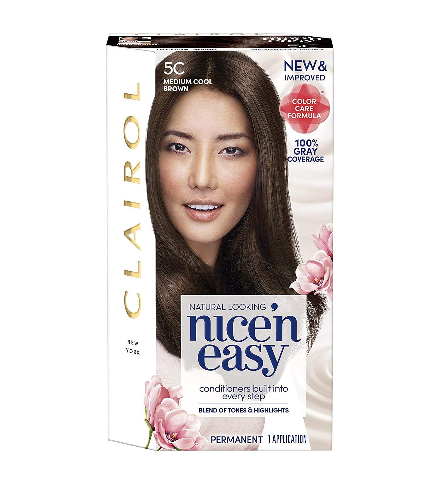 Clairol Nice 'n Easy Hair Color Natural Medium Cool Brown (117D) 2 pk