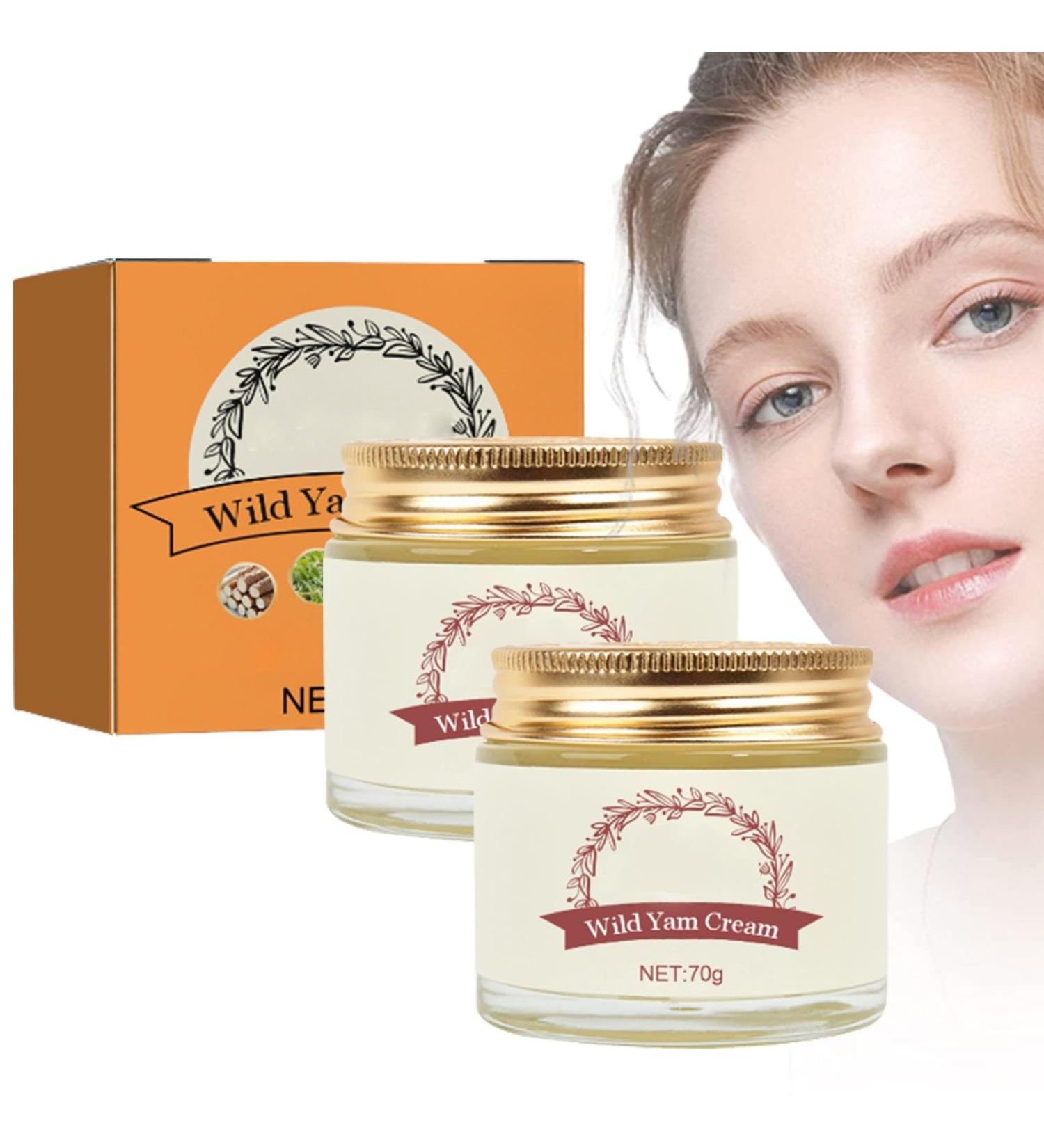 2 Pcs Wild Yam Cream Annas Wild Yam Cream Organic for Hormone Balance Women's Organic Wild Yam Root Cream Promoting Women Body Support All Skin Types - Buy Online on GoSupps.com