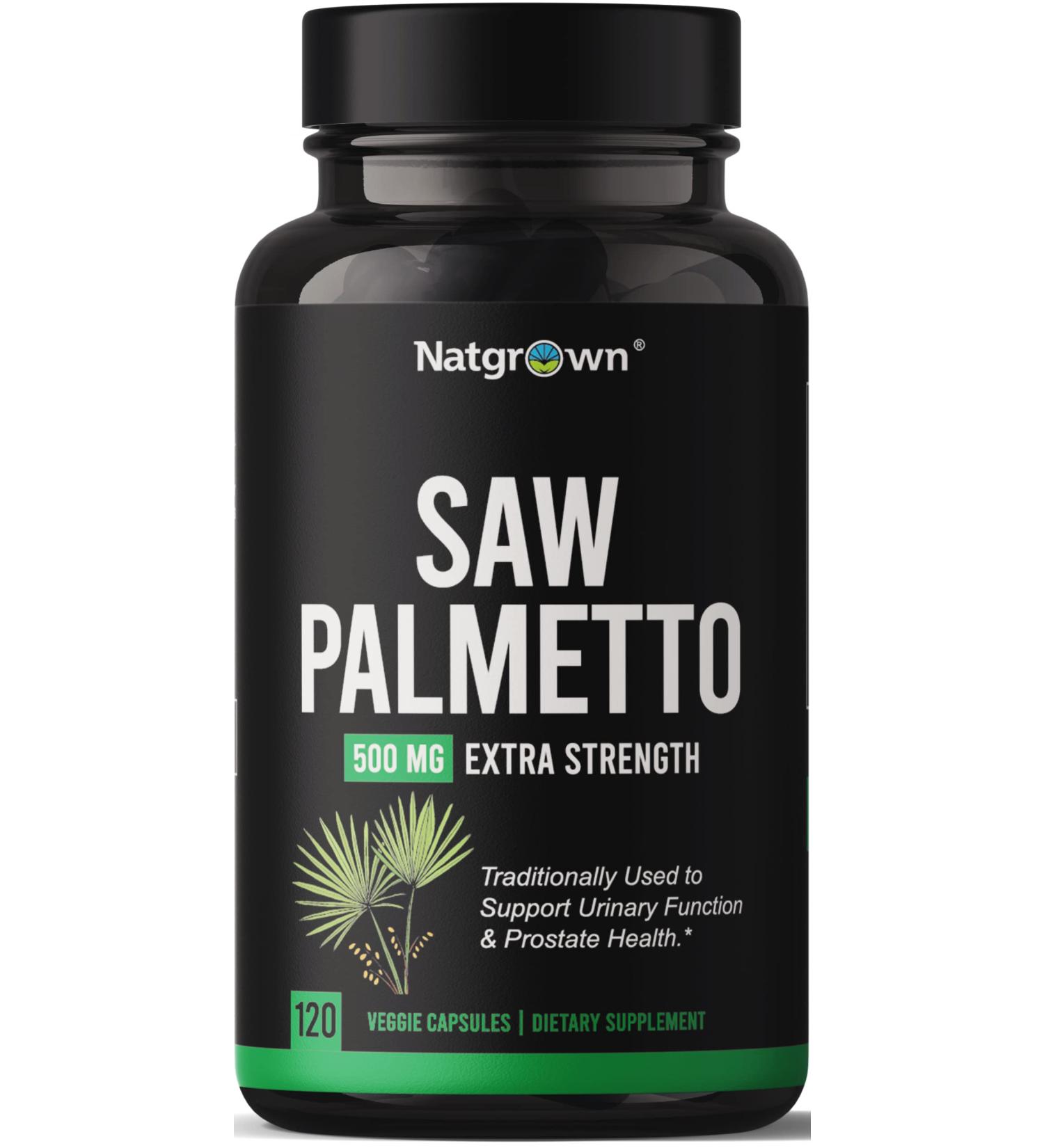 Saw Palmetto Prostate Supplements for Men - DHT Blocker - Hair Growth & Urinary Health - 120 Vegan Capsules - Buy Online on GoSupps.com