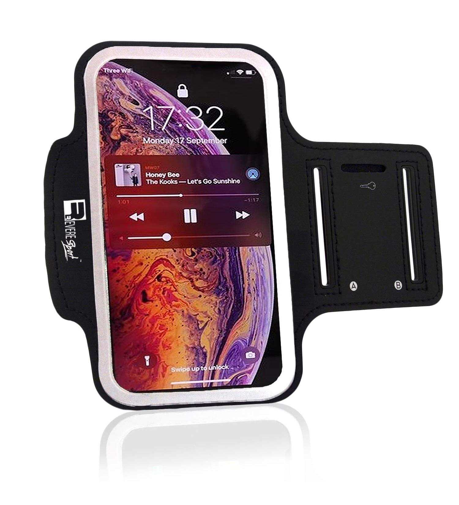 RevereSport iPhone Pro 15/14/13/12 Sports Armband - Best Phone Case for Running Jogging & Fitness (6.2 inch) - International Shipping Available - Buy Online on GoSupps.com
