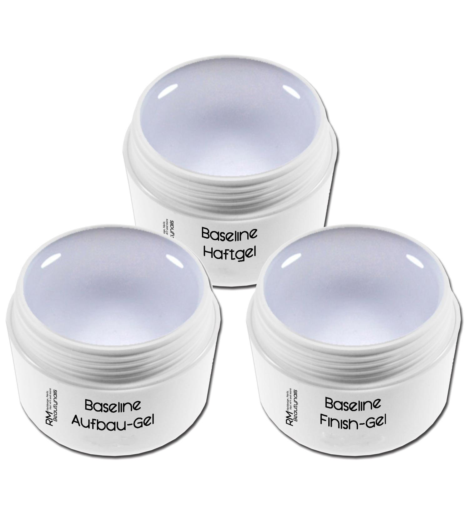 Set of 3 UV Gel Adhesive Gel Building Gel Clear Thick Sealing Gel 5ml each for Nail Design Set 4