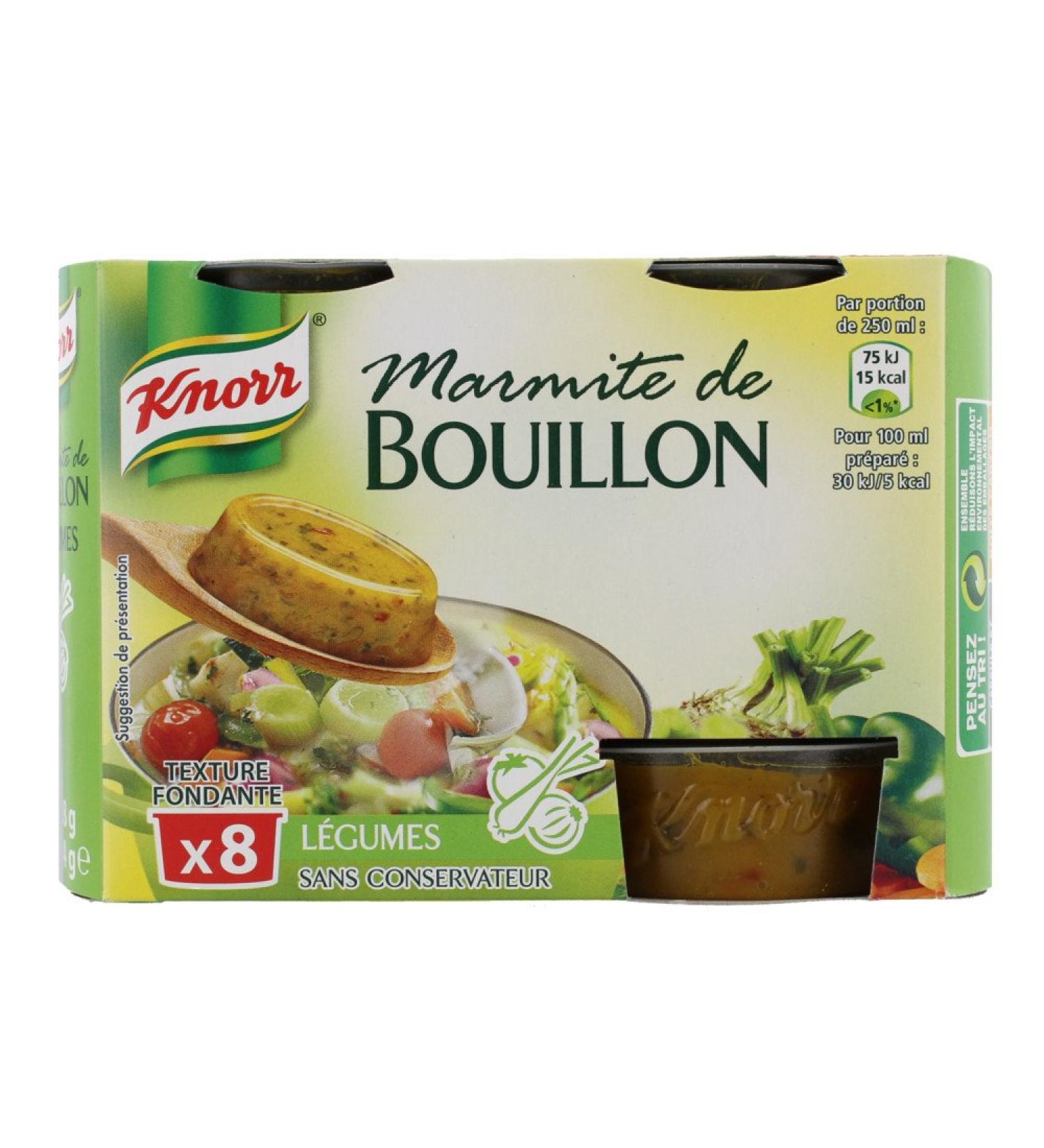 Knorr Vegetable Stock Pot 8 Capsules 224g - Pack of 4