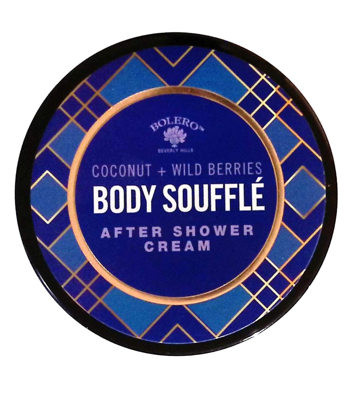 Body Souffle Coconut + Wild Berries After Shower Cream 5fl oz (147.8ml) (For All Skin Types) 5 Ounces