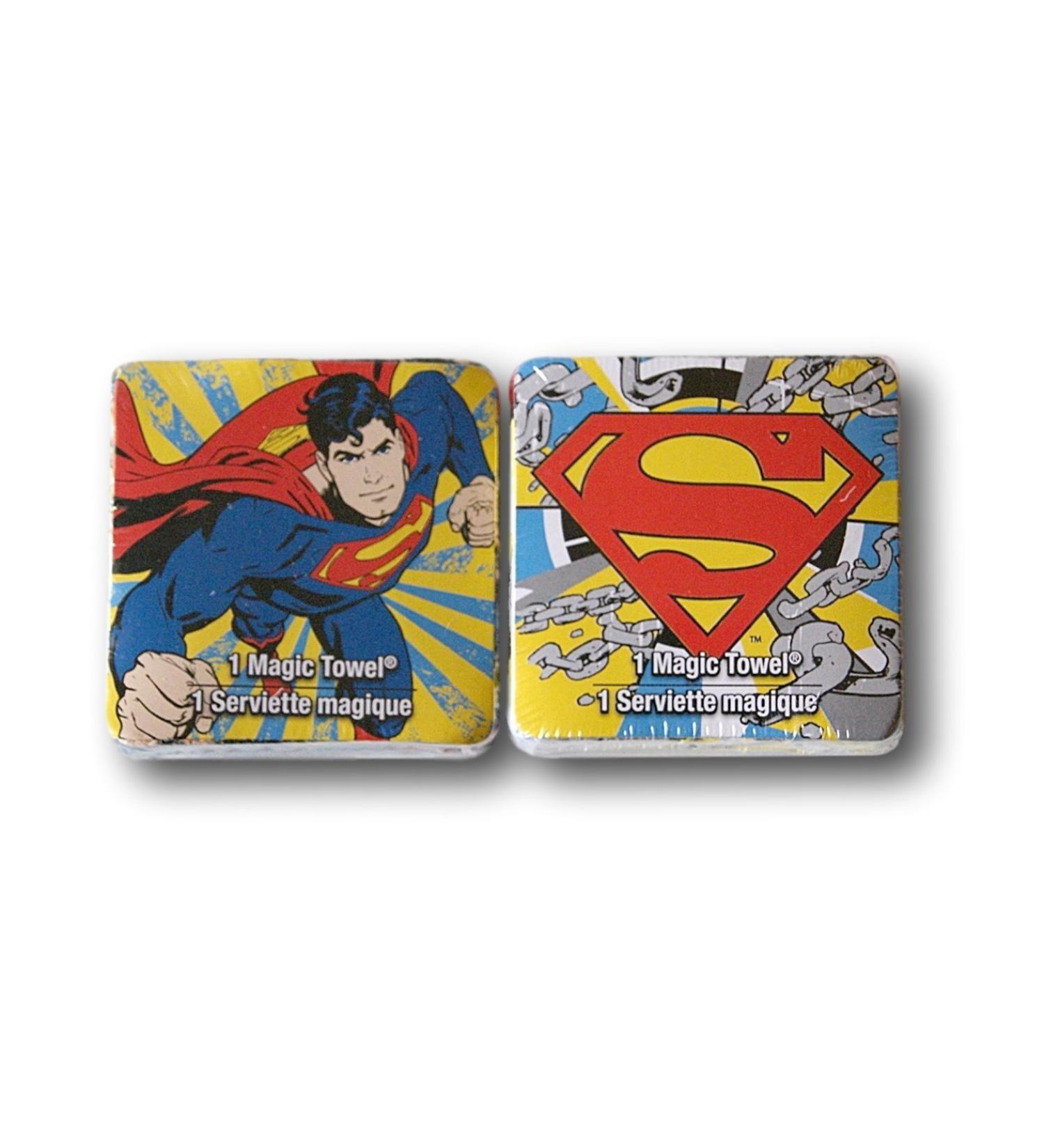 DC Comics Superman Magic Towel Washcloth Bundle - 2 Count