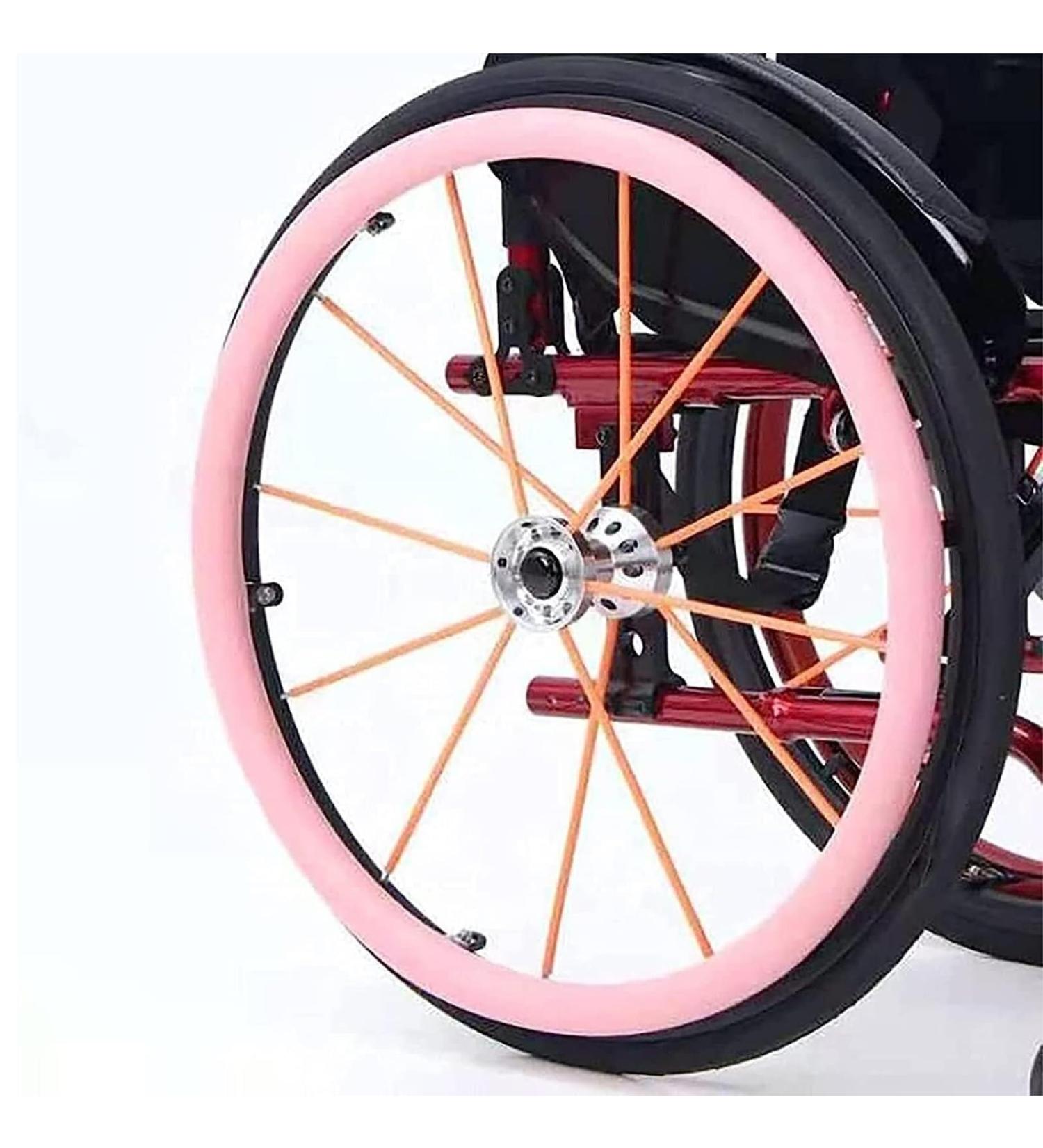 Wheelchair Handrim Covers 22/24Inch Silicone Wheelchair Push Rim Covers Non-Slip Wear-Resistant Hand Push Cover Wheelchair Rear Wheel Cover (Color : 001 Size : 22in) 22in 001 - Buy Online on GoSupps.com