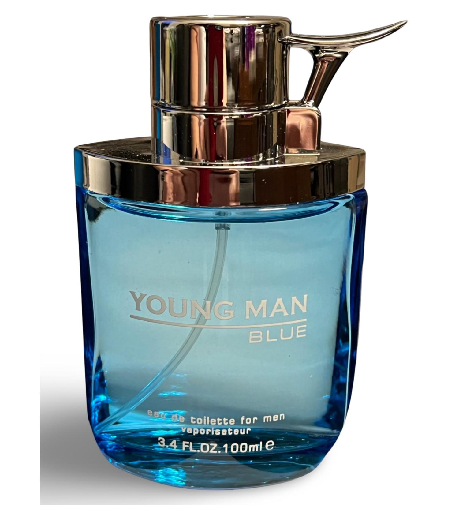 YOUNG MAN BLUE Eau de Toilette for Men - 3.4 Fl Oz - Buy Online on GoSupps.com