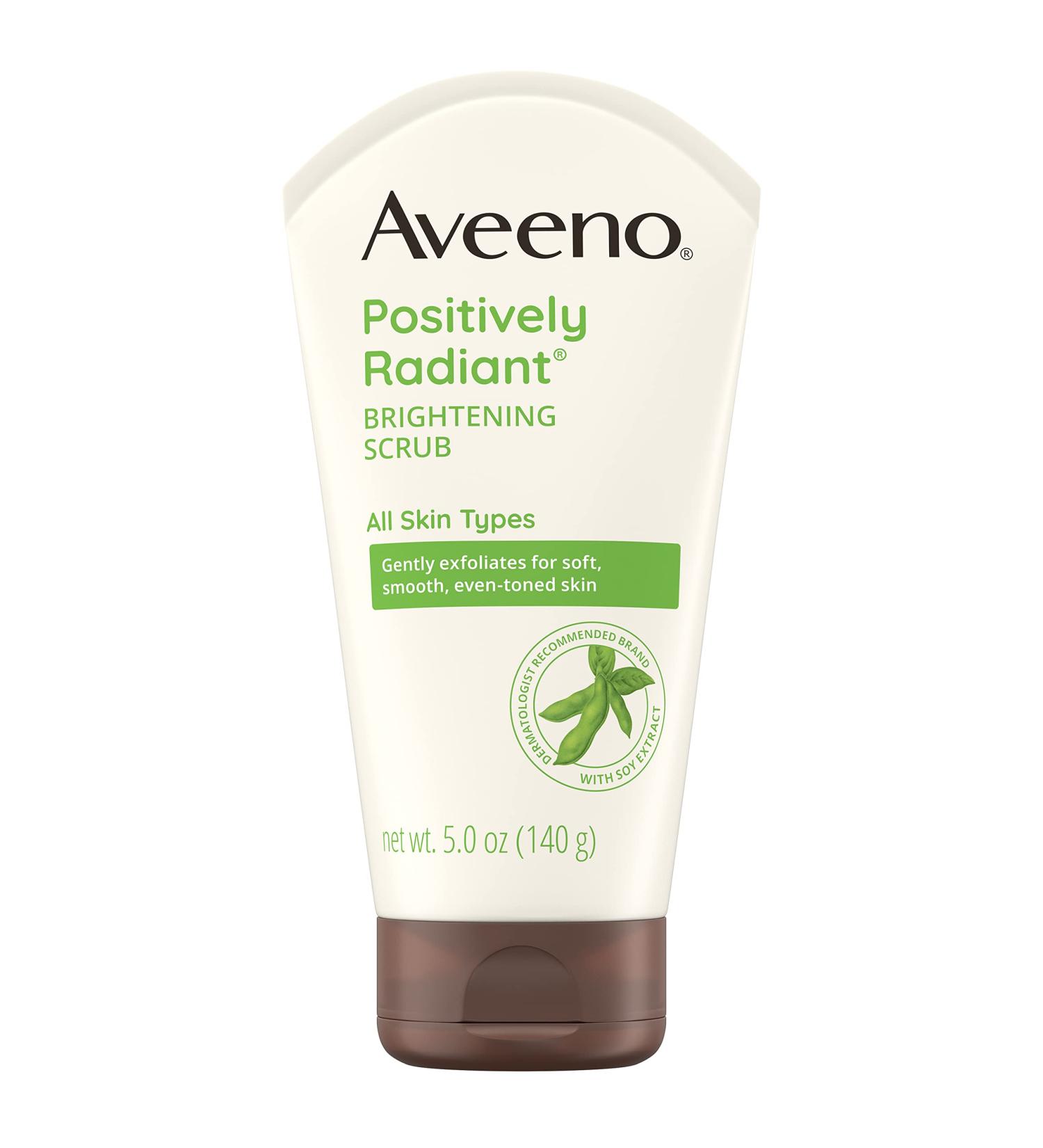 Aveeno Positively Radiant Exfoliating Daily Facial Scrub with Soy Extract - 5 oz - Buy Online on GoSupps.com