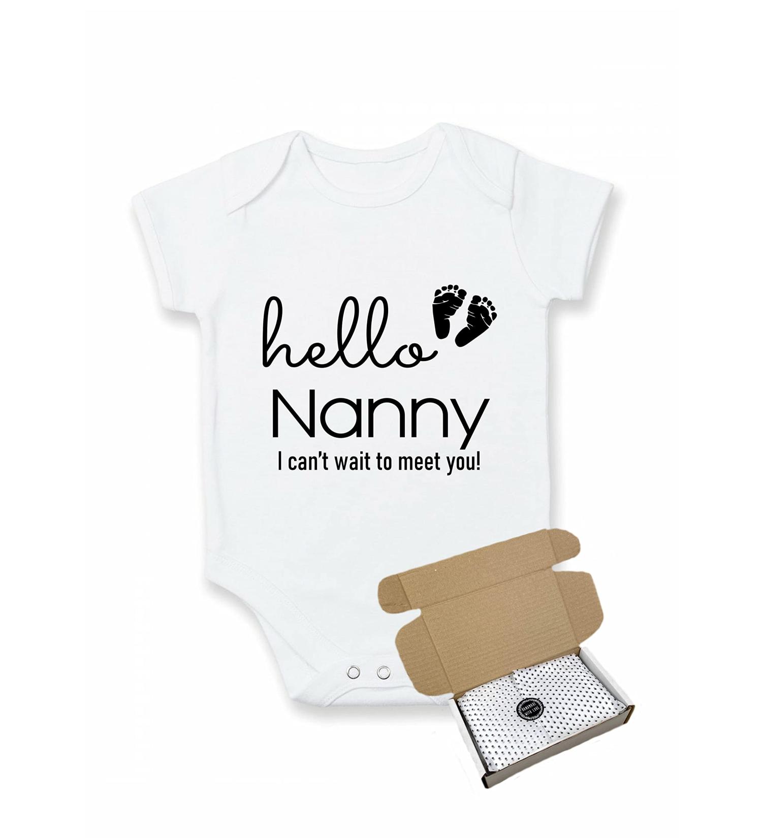 All About the Bump Nanny Boxed Baby Announcement Bodysuit Vest 0 Months - Buy Online on GoSupps.com