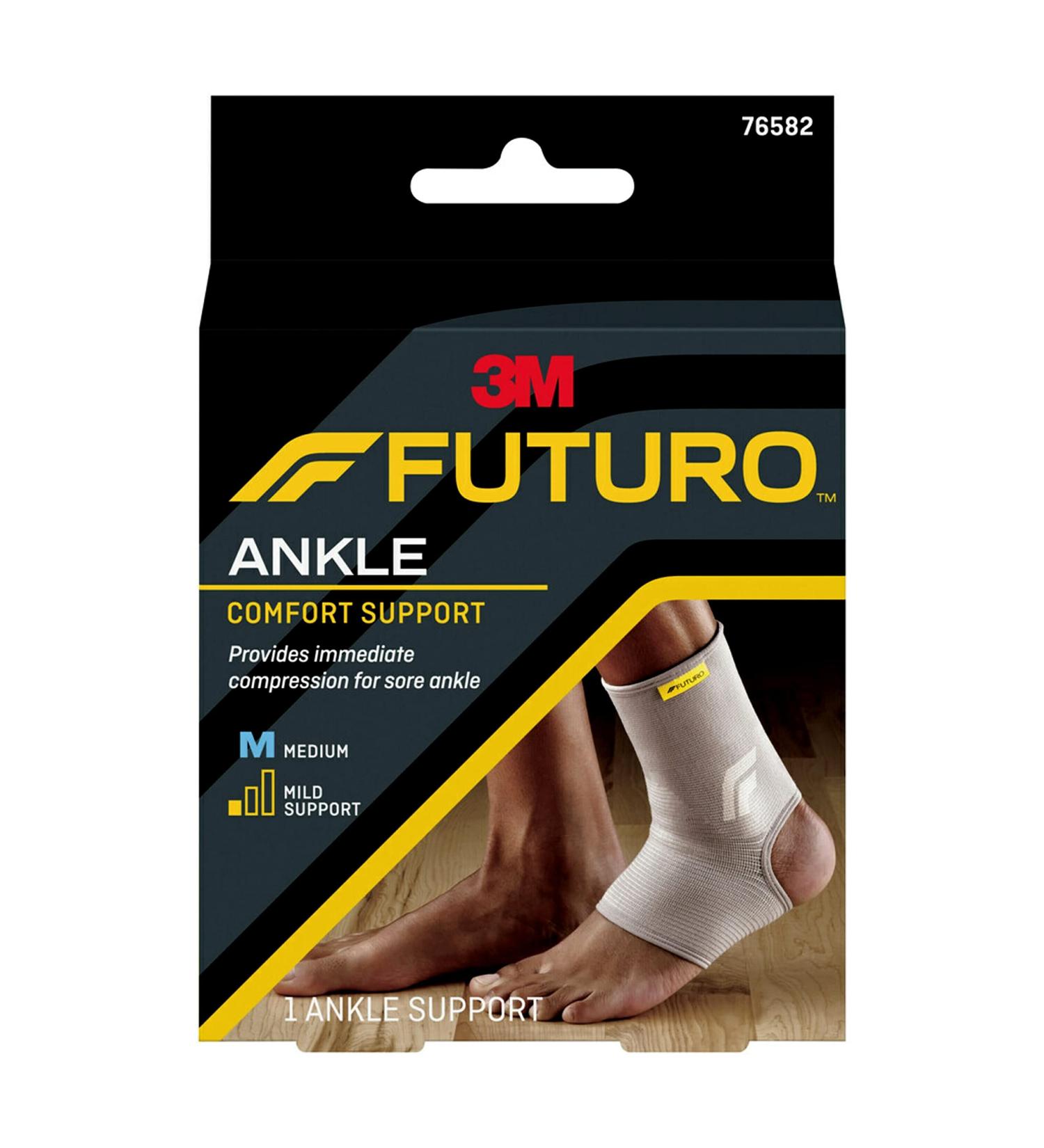 FUTURO Comfort Ankle Support Medium - 1 Count | Best Support for Active Lifestyles - Buy Online on GoSupps.com