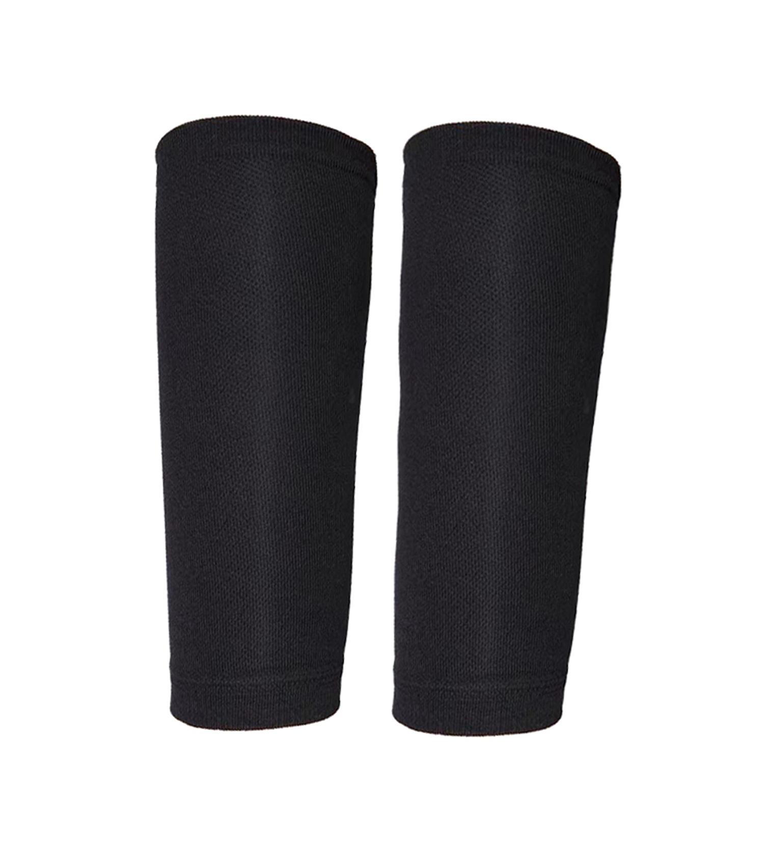 Lin's Liliana 2-Series Calf Bandage - Compression Stockings for Men & Women | Warm Calves Support for Sports Running Football & Basketball - Smooth Black - Buy Online on GoSupps.com