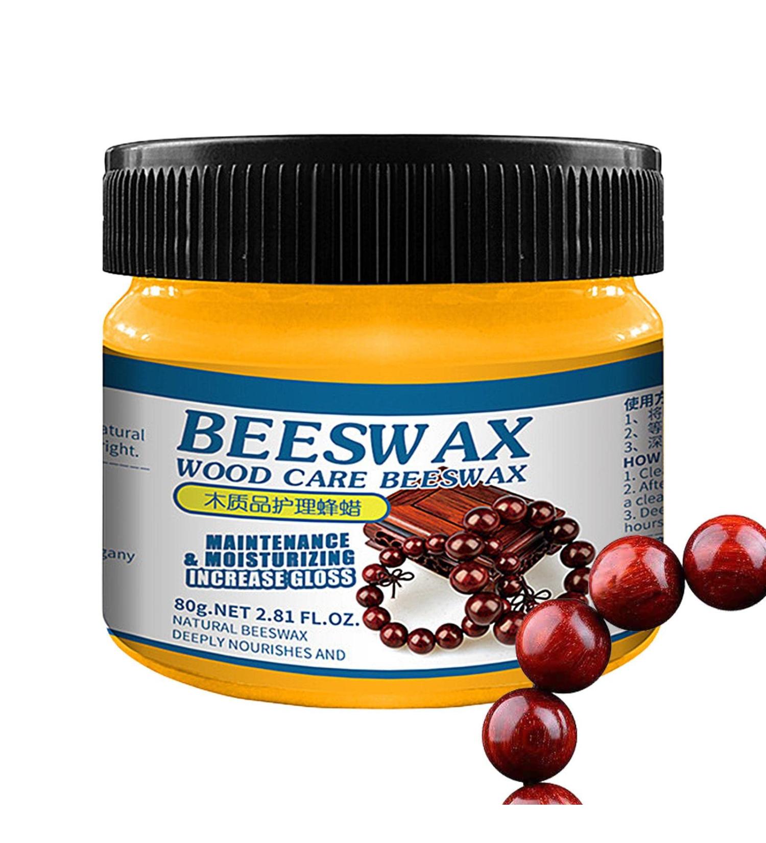 Beeswax Furniture Polish - Wood Furniture Polish and Restorer - Multipurpose Natural Beeswax Wood Furniture Cleaner and Polish for Furniture Floor Tables Kumprohu - Buy Online on GoSupps.com