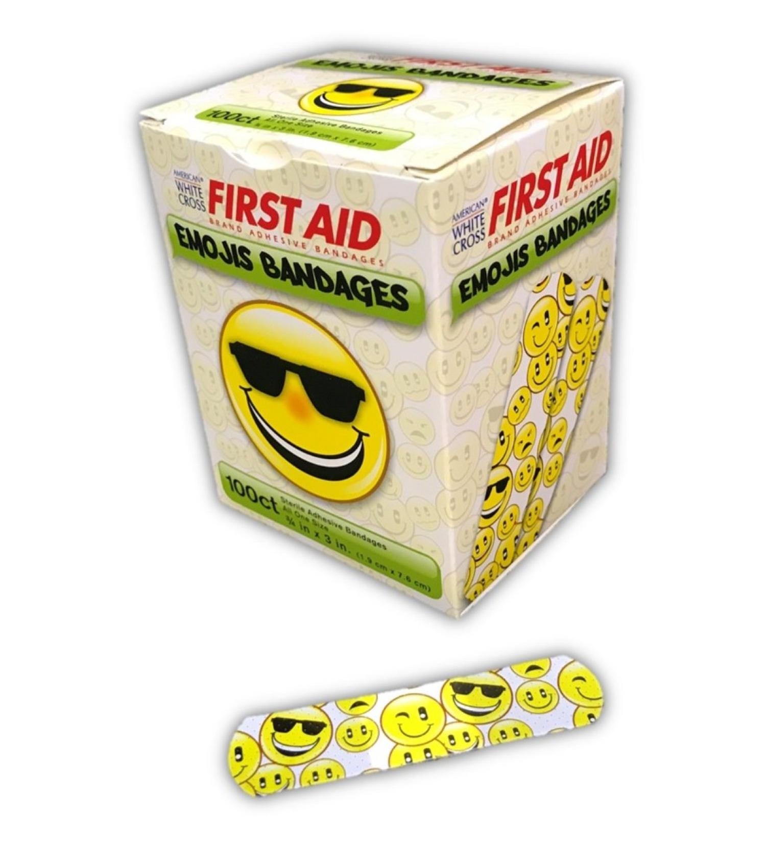 Emojis Bandages are Cool - 100ct Sterile 3/4"x3"