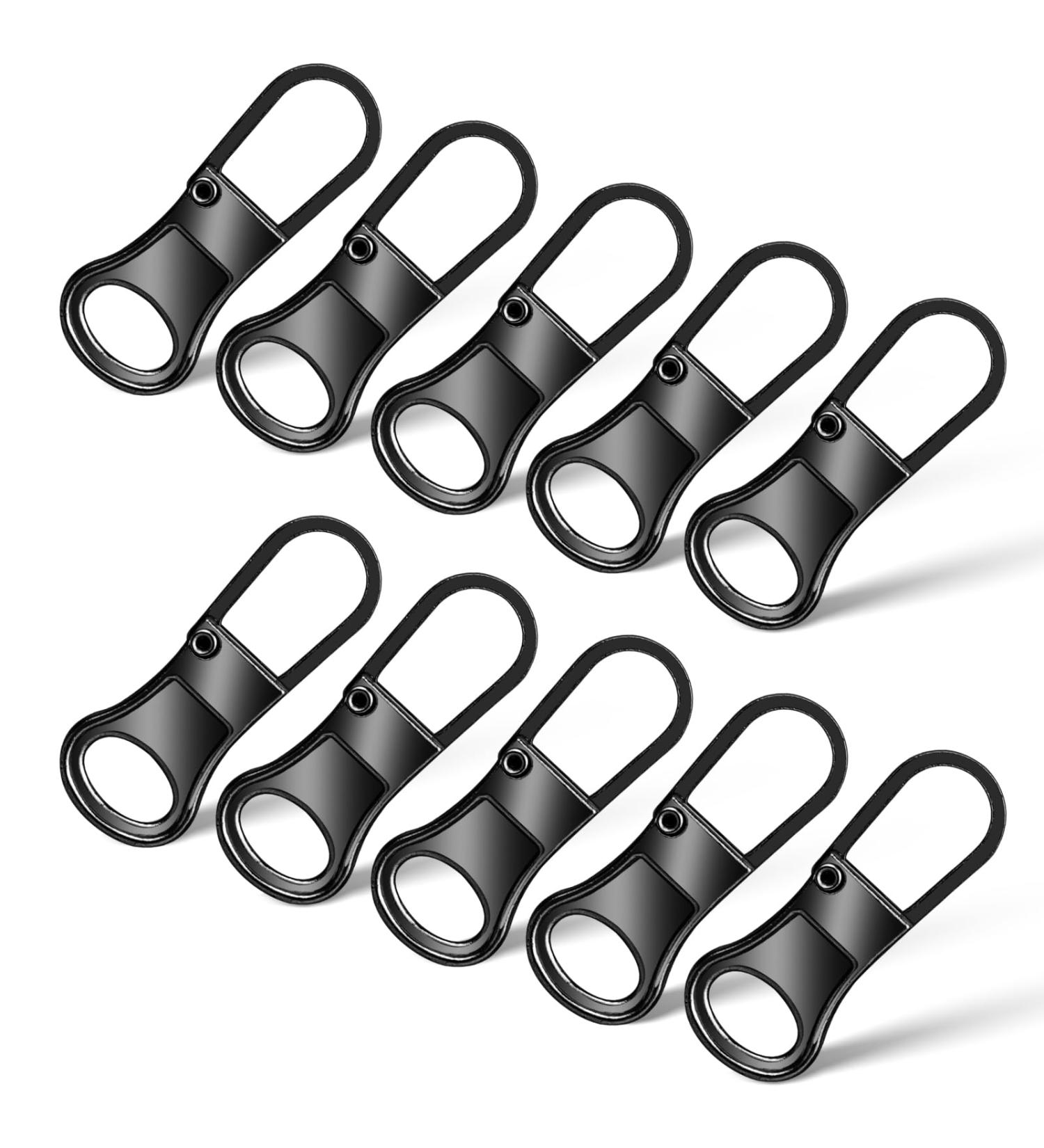 Buy Sibba 10-Piece Metal Zipper Repair Kit - Universal Zipper Pull Replacement for Jackets Luggage Backpacks & More | Multi-Colored - Buy Online on GoSupps.com