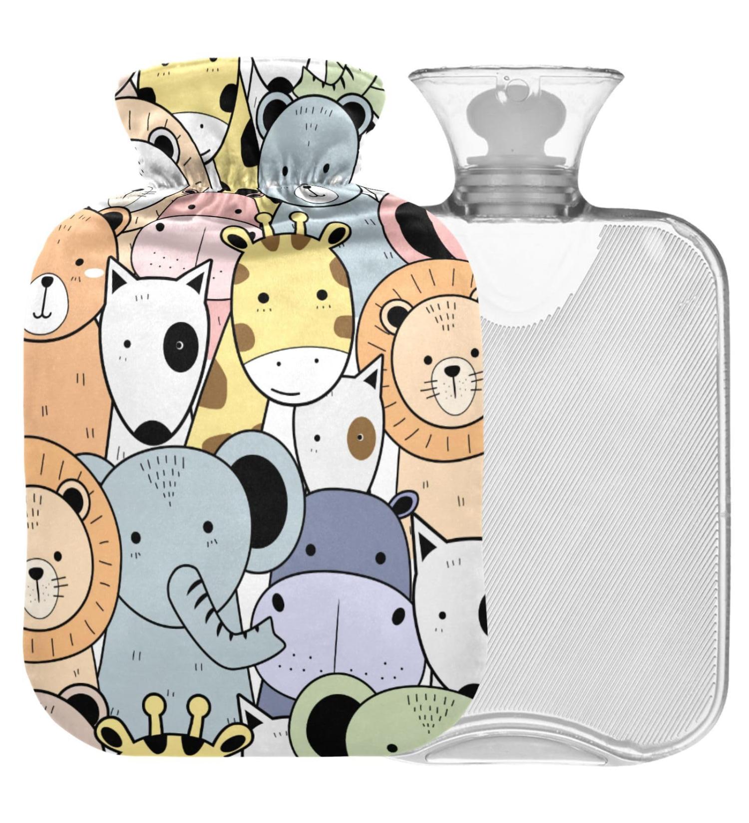 Naanle Zoo Animal Hot Water Bottle | 1L Transparent Warm Steadel | Pain Relief & Cold Therapy for Hands & Feet - Buy Online on GoSupps.com