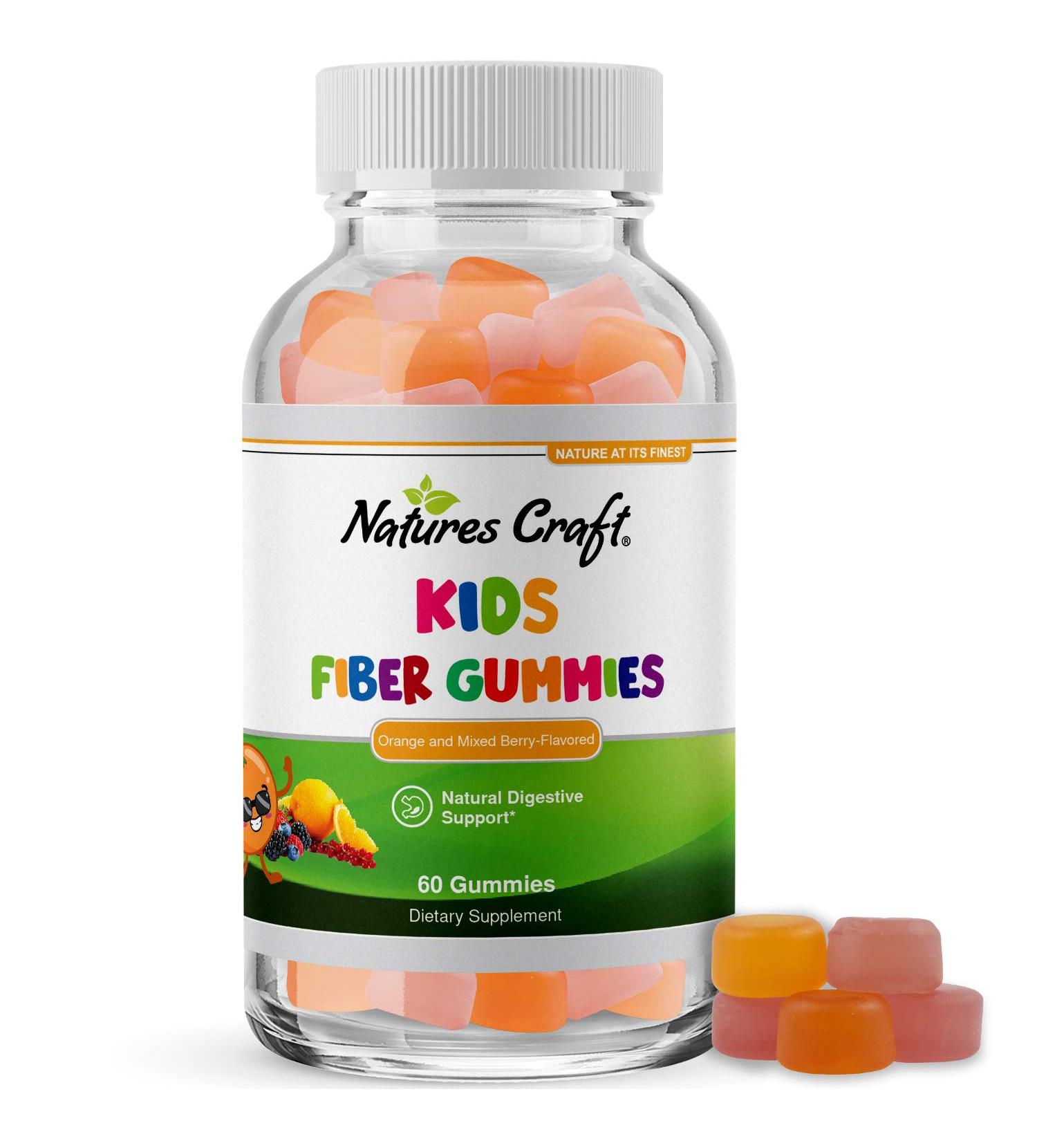 Kids Fiber Gummy Prebiotics Supplement - Digestive Health & Immune System Support - Constipation Relief & Gut Repair - Delicious Gummy Vitamins - Buy Online on GoSupps.com