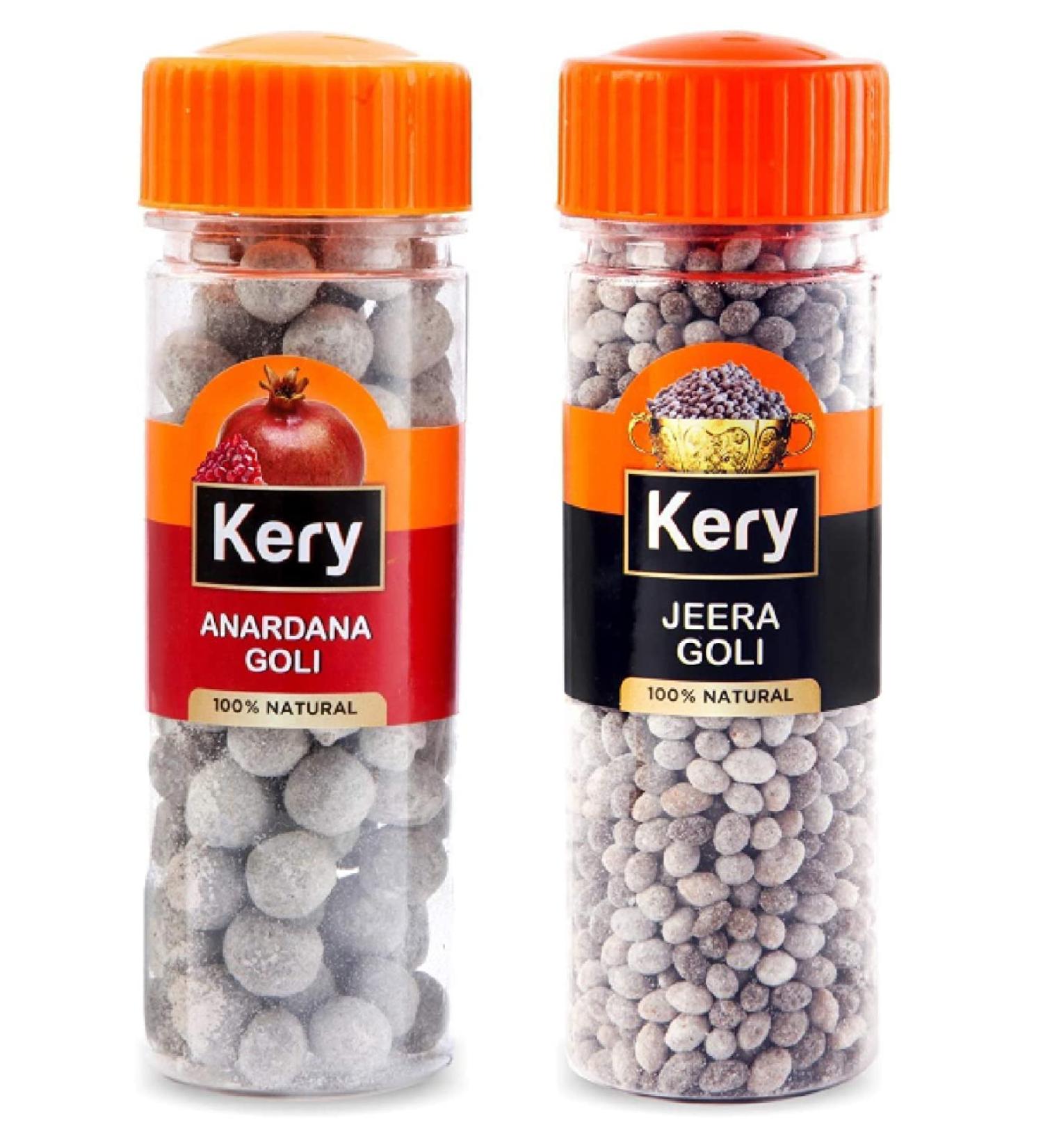 Kery Anardana Goli & Jeera Goli Mukhwas Mouthfreshener 2 Bottles 270g_Packing May Vary