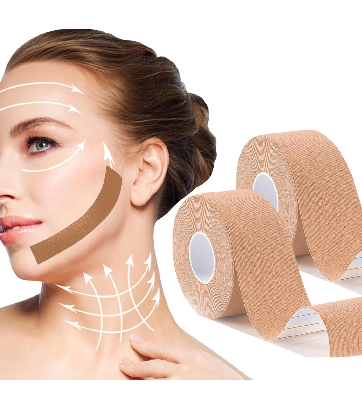 2 Rolls Facial Myofascial Lift Tape - Anti-Wrinkle Firming & Tightening Skin Patches for Face & Neck | 2.5cm x 5m - International Shipping - Buy Online on GoSupps.com