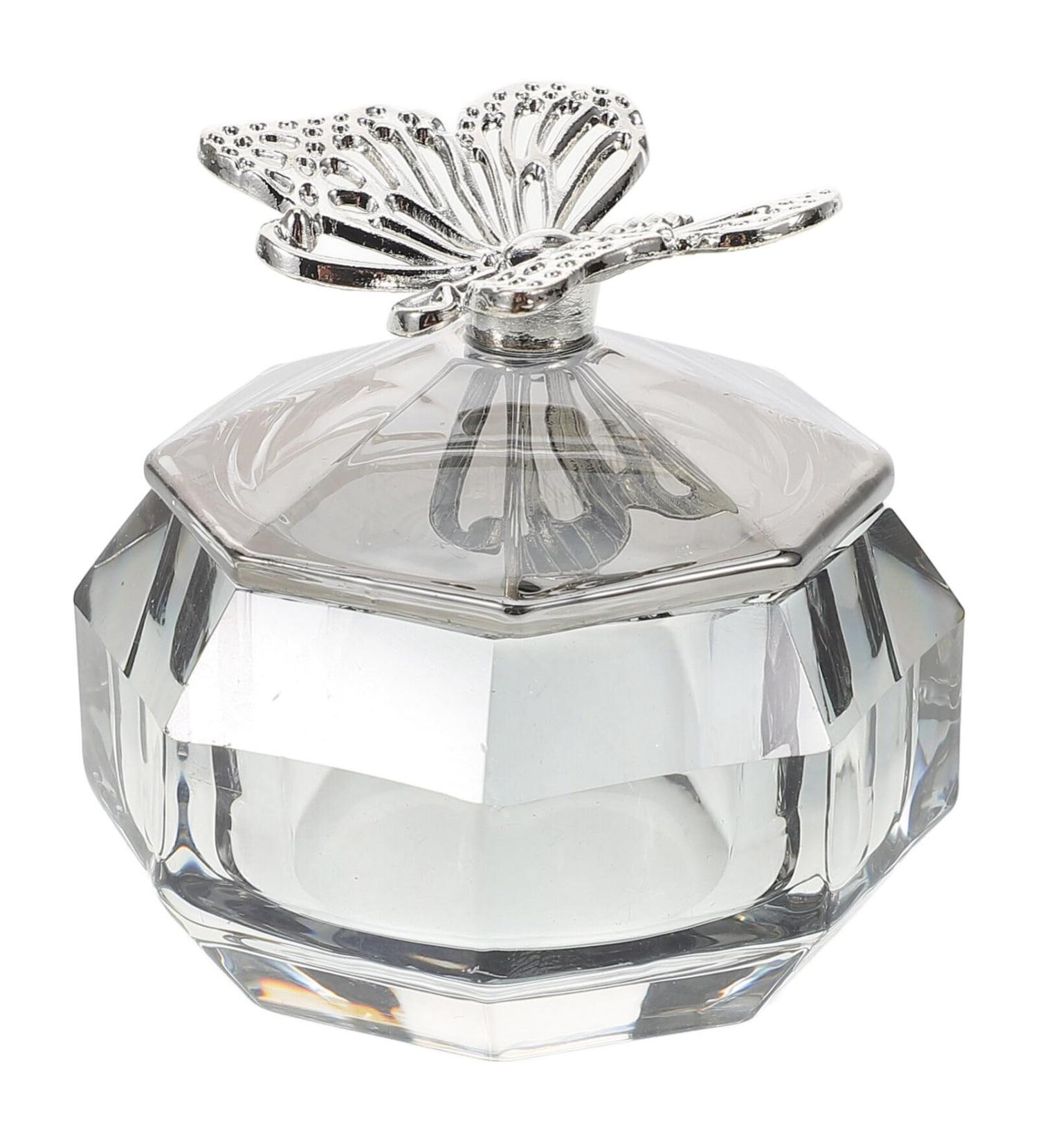 TOVINANNA Glass Nail Dappen Cup with Butterfly Lid Glass Nail Cup Nail Art Glass Dappen Dish Liquid Powder Crystal Cup for Mixing Liquid Powder Nail Art Manicure Tools - Buy Online on GoSupps.com