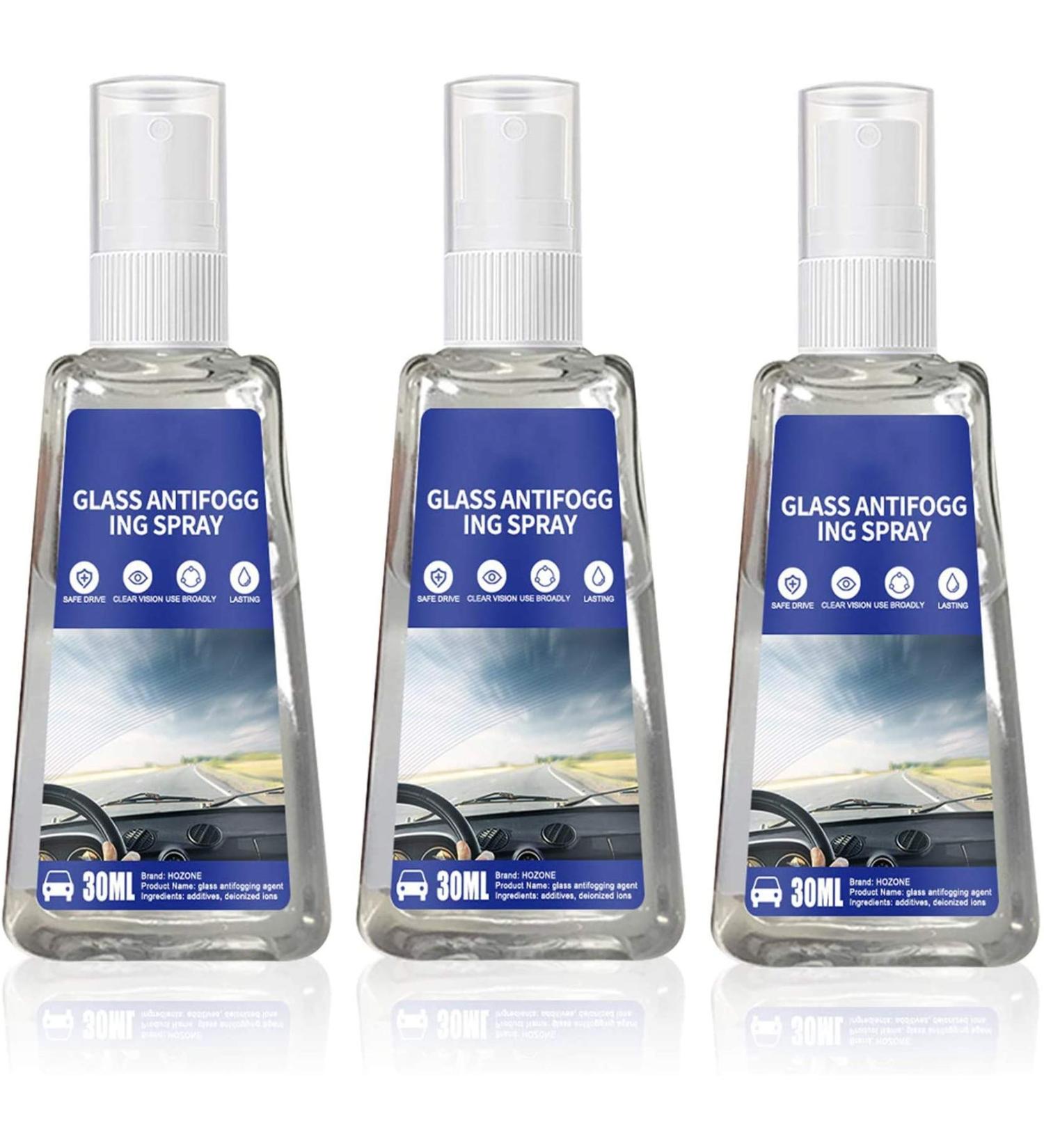 Brilliaire 30ml/60ml Car Goggles Windproof Anti-Fog Agent Liquid Nano Waterproof Spray,Car Goggles Windproof Anti-Fog Agent,Anti Fog Spray Eyeglass Lens Cleaner 30ML 3 Pcs - Buy Online on GoSupps.com