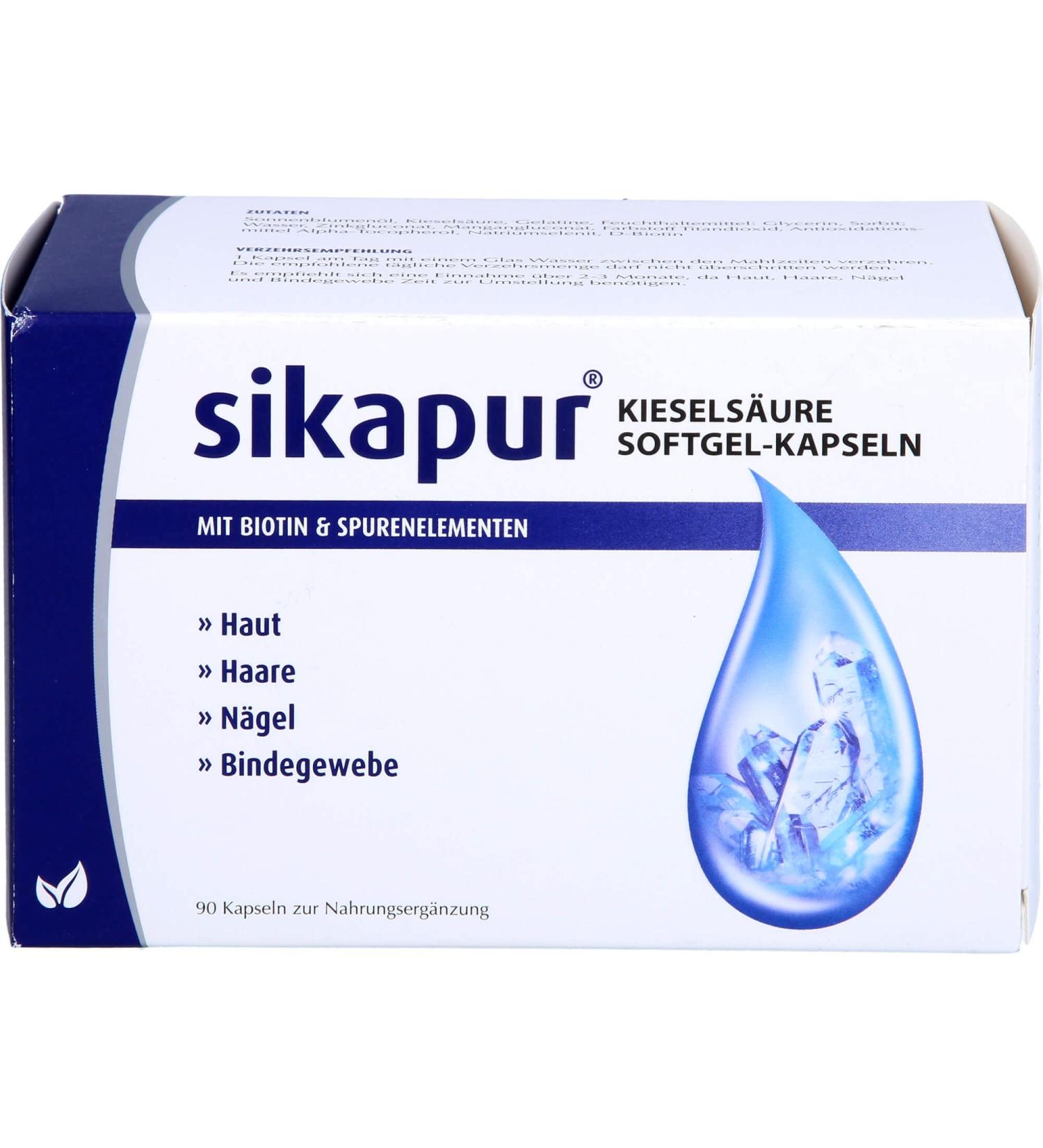 Sikapur Orthosilicic Acid Softgel 90 Capsules with Biotin & Trace Elements - Premium International Shipping Available - Buy Online on GoSupps.com