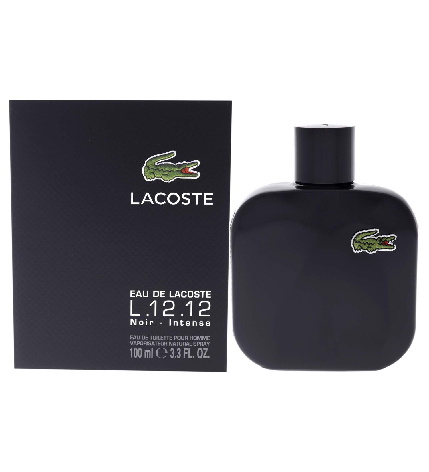 Lacoste Eau de Toilette Spray for Men Eau De Lacoste L.12.12 Noir 3.3 Ounce - Buy Online on GoSupps.com