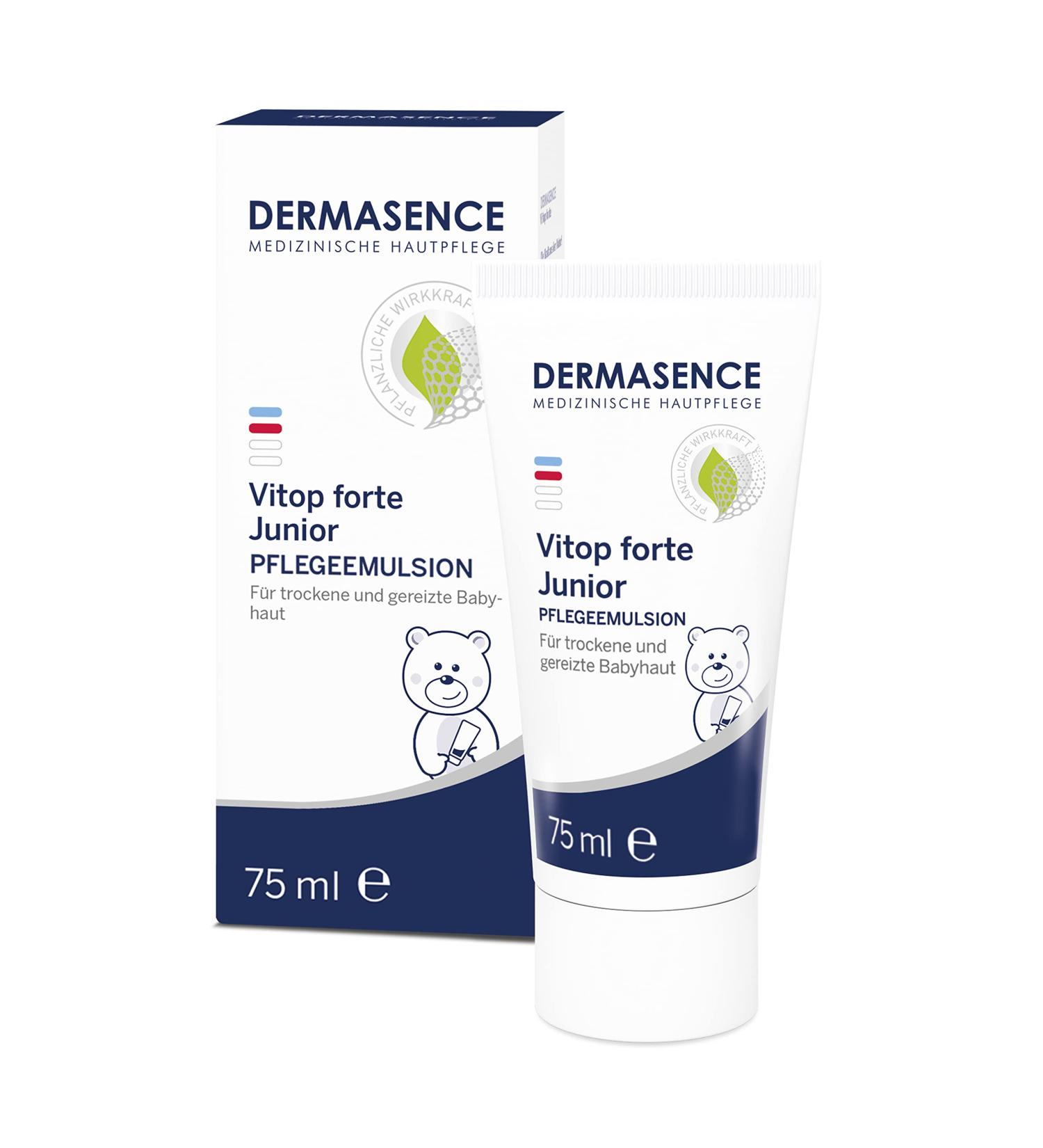 Dermasence Vitop Forte Junior 75 ml - Intensive Care for Sensitive Dry & Reddened Kids' Skin - Suitable for Babies 3 Months+ - Buy Online on GoSupps.com