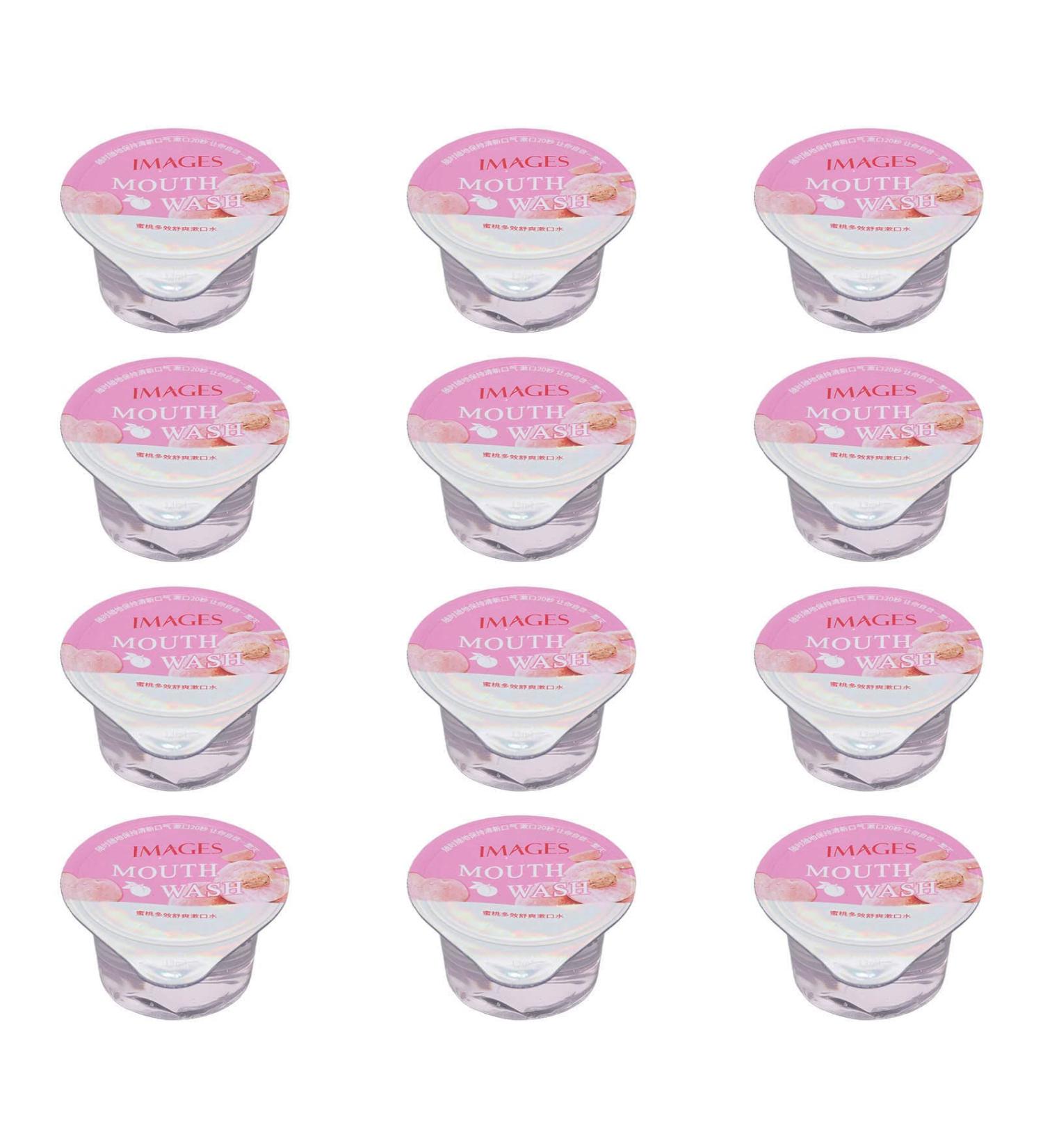 12-Piece Peach Flavor Mouthwash Set | Refreshing Oral Care for Bad Breath & Tartar Removal International Shipping Available - Buy Online on GoSupps.com