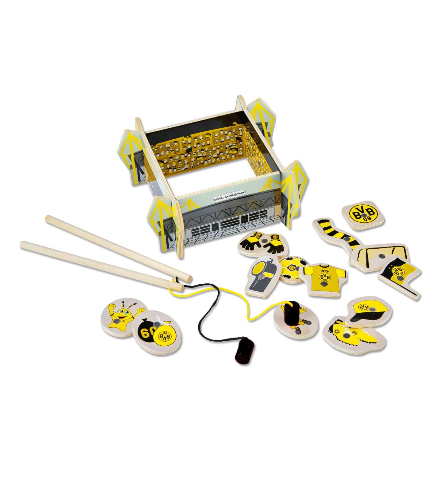 Shop Borussia Dortmund Unisex Children's BVB Fiskespil Toy 20 Parts Black & Yellow One Size EU - International Shipping Available - Buy Online on GoSupps.com