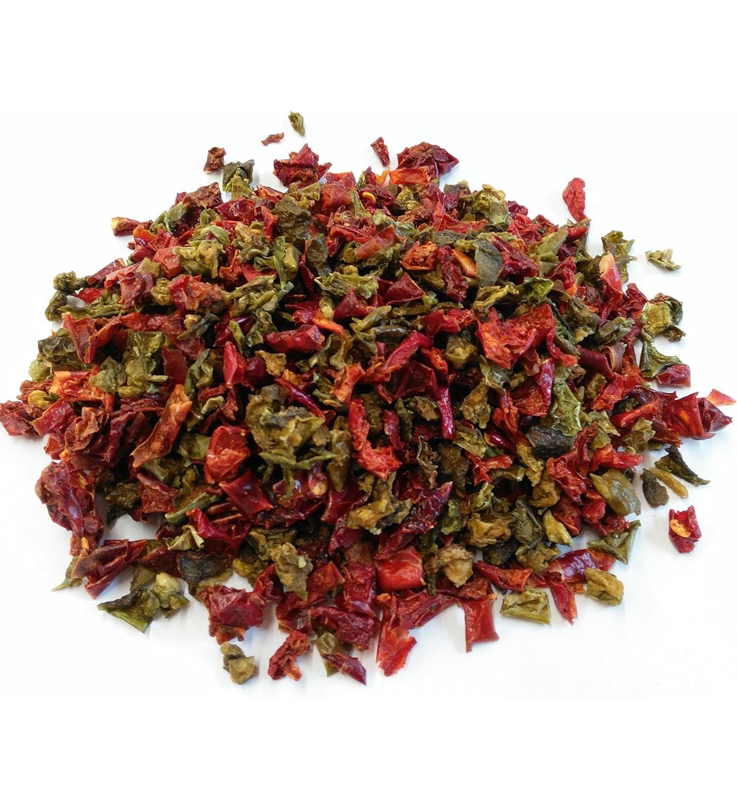 Premium Dried Red and Green Bell Peppers Mix 50g
