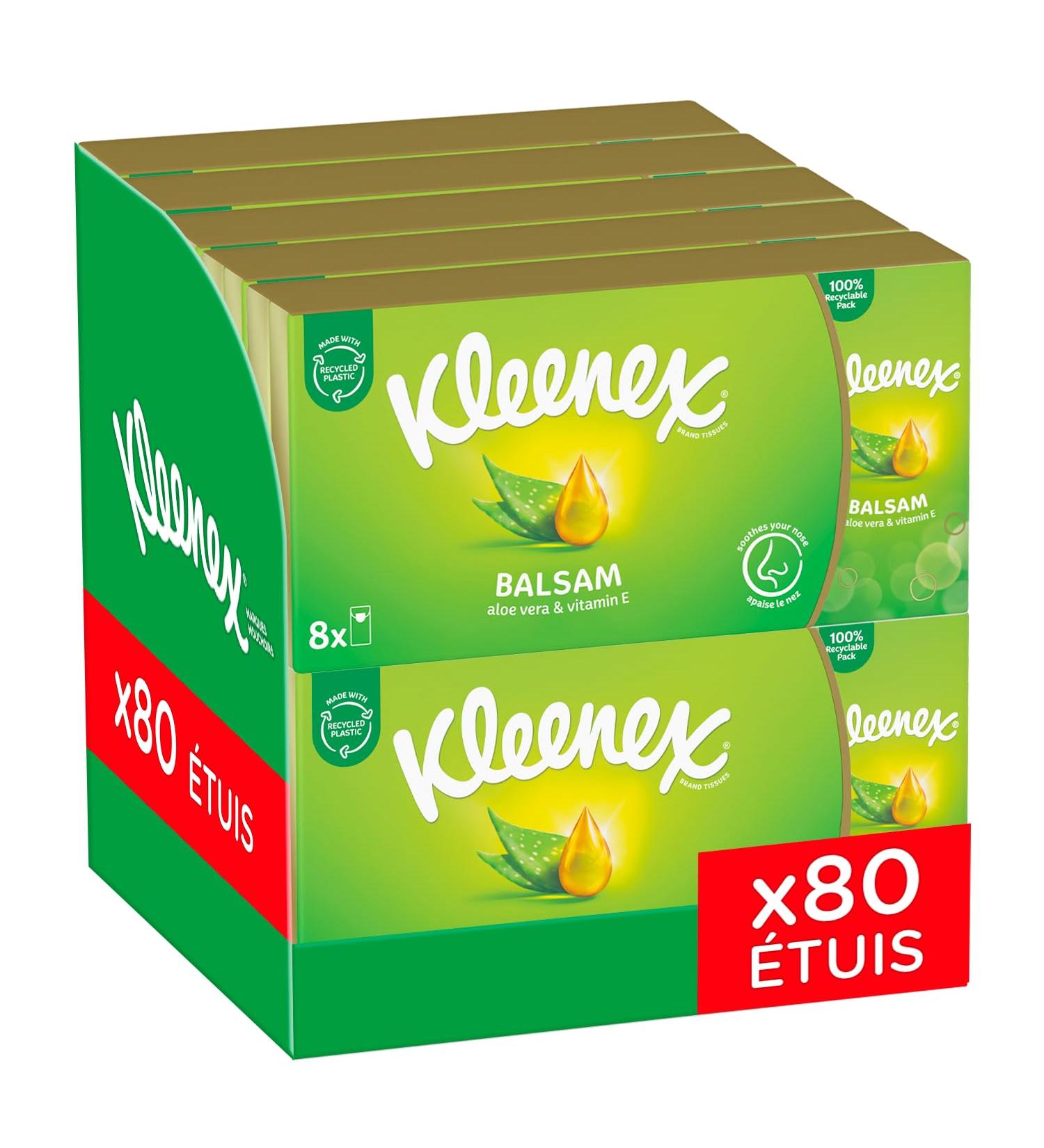 Kleenex Balsam Pack of 10 Handkerchiefs (8 + 2) - Buy Online on GoSupps.com