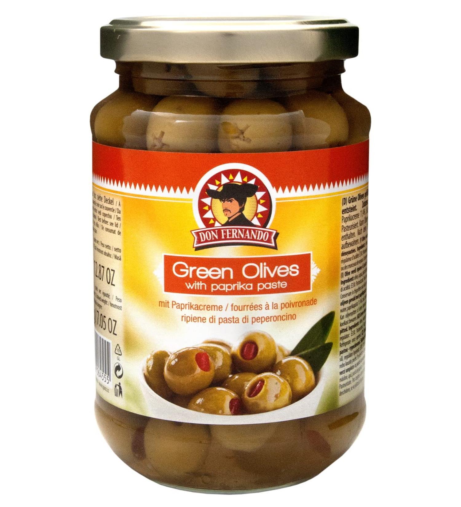 Green olives filled with spicy pepper paste 350 g Jar