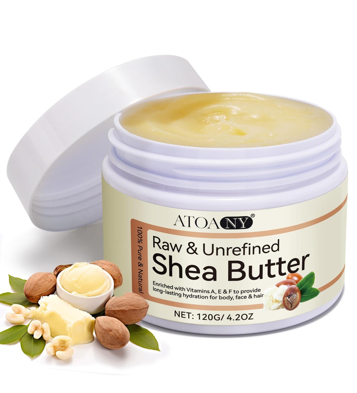 Organic Unrefined Cold Pressed Shea Butter (120ml) 100% Pure & Natural Pure & Vegan Premium Shea Butter Smooth Natural Shea Nut Lip Balm No - Buy Online on GoSupps.com