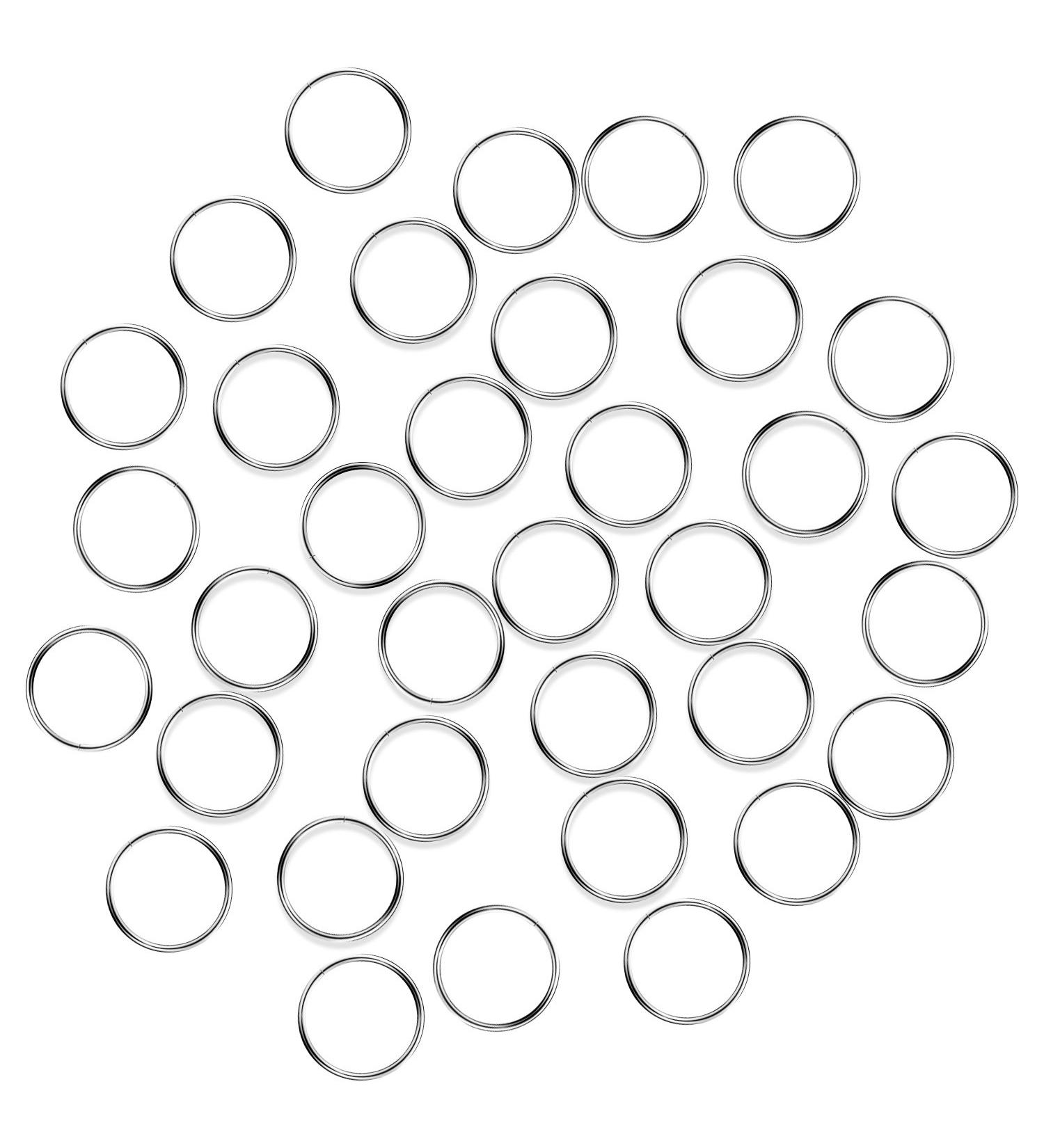 Fushing Stainless Split Rings (12mm) - 100Pcs for Chandeliers, Curtains, Jewelry Making & Crafts - Buy Online on GoSupps.com
