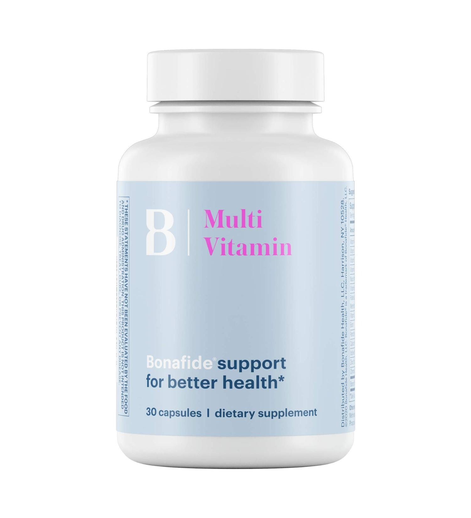 Bonafide Essentials Multi Vitamin for Better Health Daily Multivitamin for Women 30 Capsules (1-Month Supply) - Buy Online on GoSupps.com