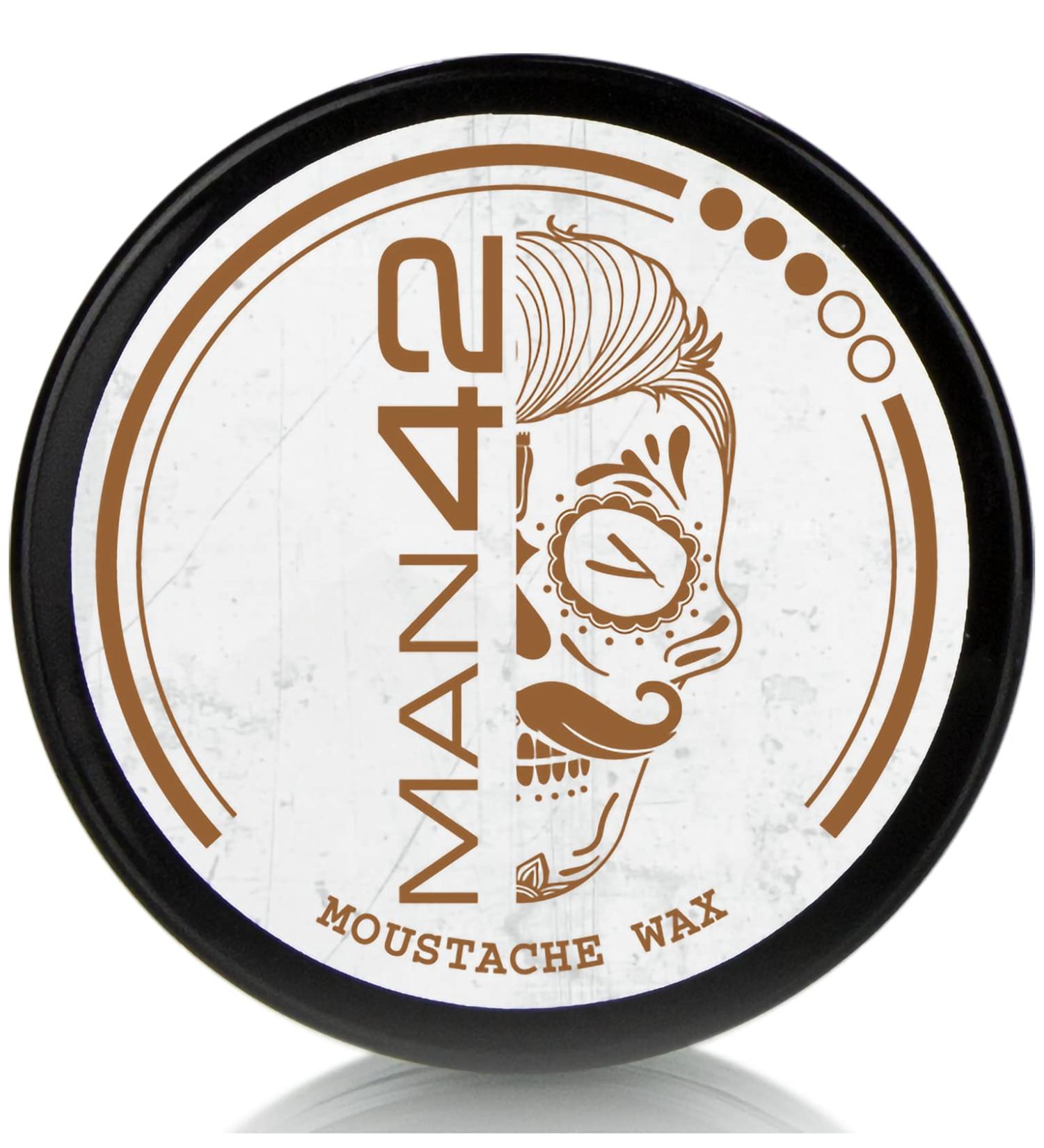 Buy MAN42 Moustache & Beard Wax - 50ml | Premium Beard Styling Wax for Perfect Grooming | International Shipping Available - Buy Online on GoSupps.com