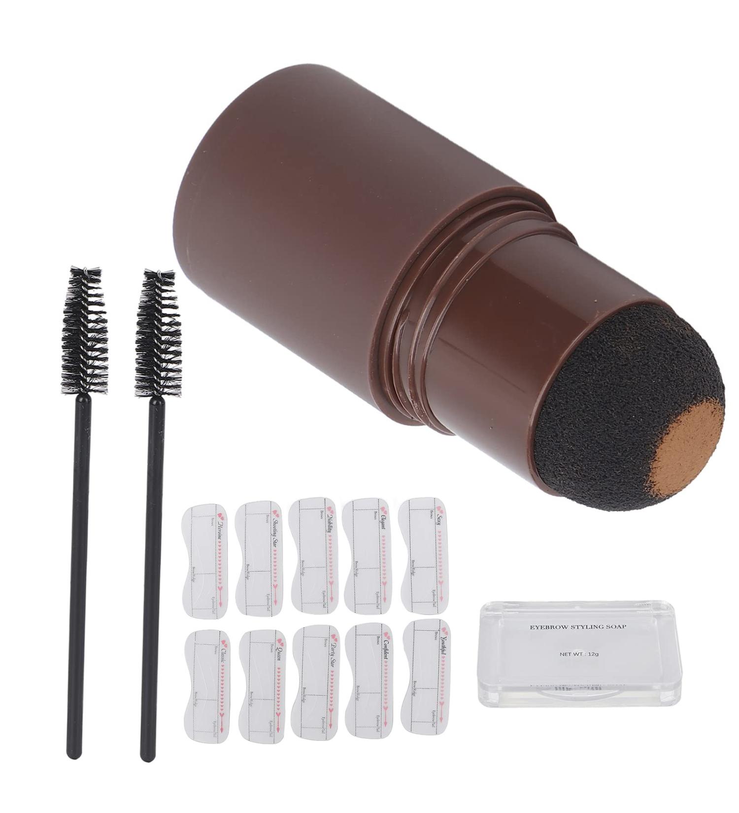Eyebrow mp Kit One Step Eyebrow Shaping and Stencil Kit for Women Makeup Tools Eyebrow mp Shaping Kit Eyebrows Stencil Stickers Definer Powder mp Makeup Brushes for Brow(Light - Buy Online on GoSupps.com