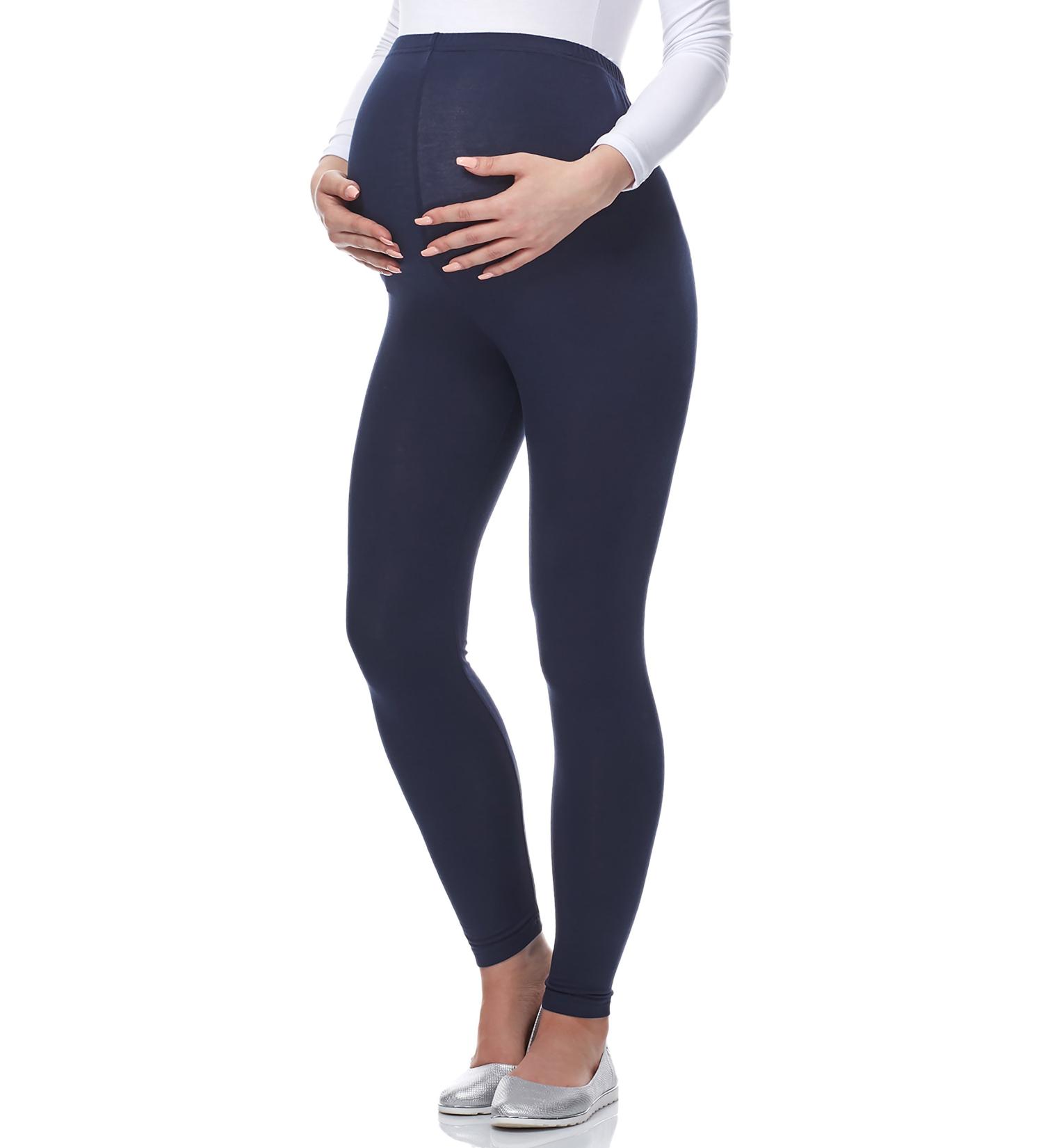 Be Mammy Maternity Long Leggings - Size 02, Navy Blue | Women's Pregnancy Pants - Buy Online on GoSupps.com