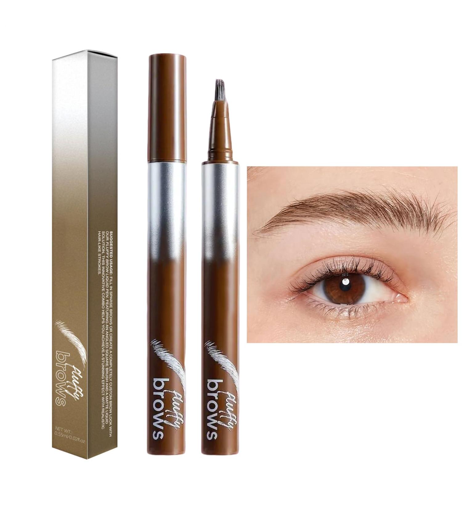 Eyebrow Pencils for Women Liquid Eyebrow Pencil Long Lasting Eyebrow Pen Waterproof Liquid Eyebrow Pencil Smudgeproof Eyebrow Pen Natural Eyebrow Color for Women and Girls 02 - Buy Online on GoSupps.com