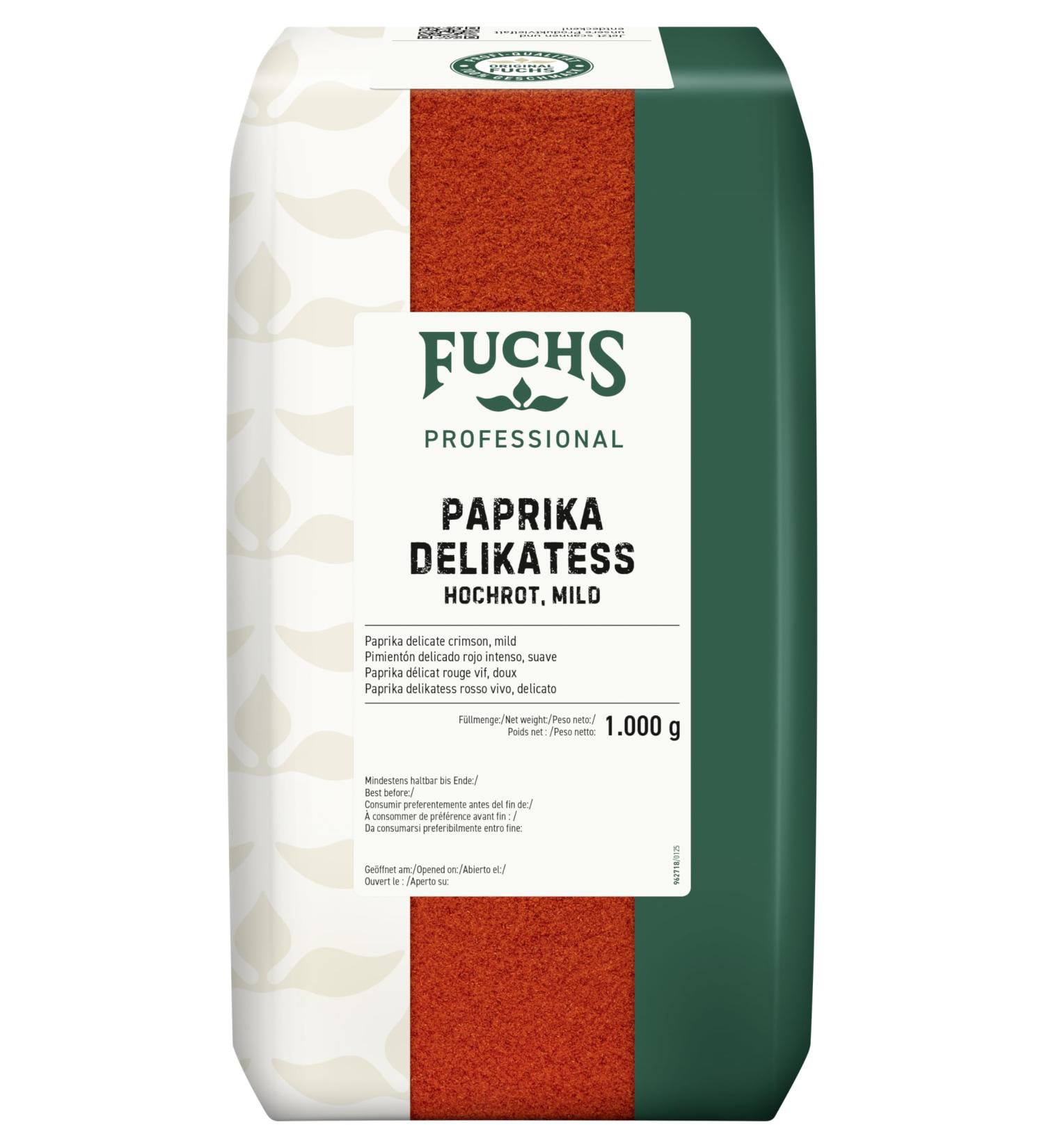 Fuchs Professional - Paprika d licat rouge vif doux | pice douce et l g rement moulue | Qualit professionnelle pour les consommateurs en vrac et la gastronomie | 1 kg dans un sac - Buy Online on GoSupps.com