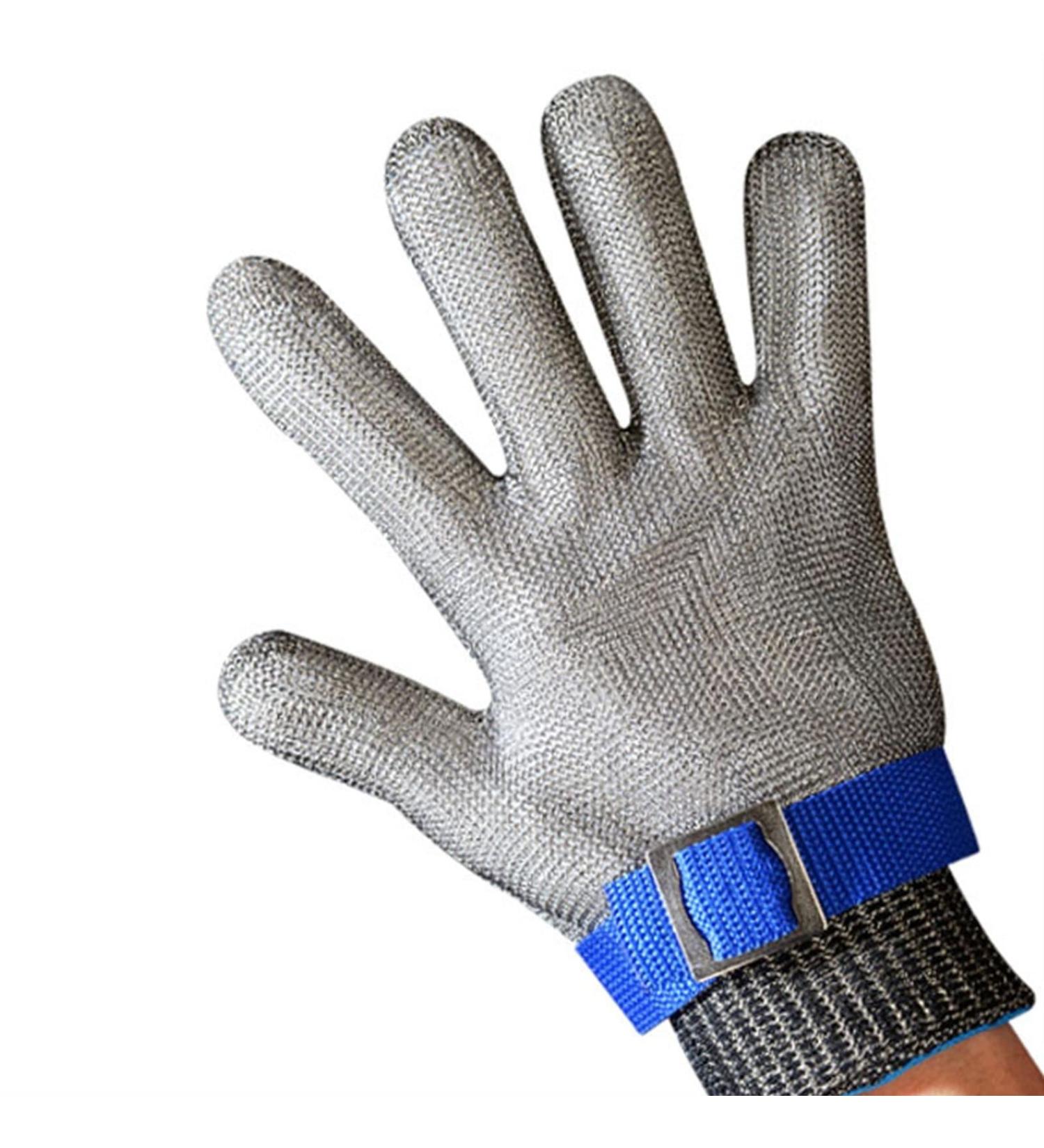 SEPTAM Cleaning Gloves Anti Cutting Gloves Anti Stab Metal Mesh Woodworking Butcher Tailor Operating Gloves - Buy Online on GoSupps.com