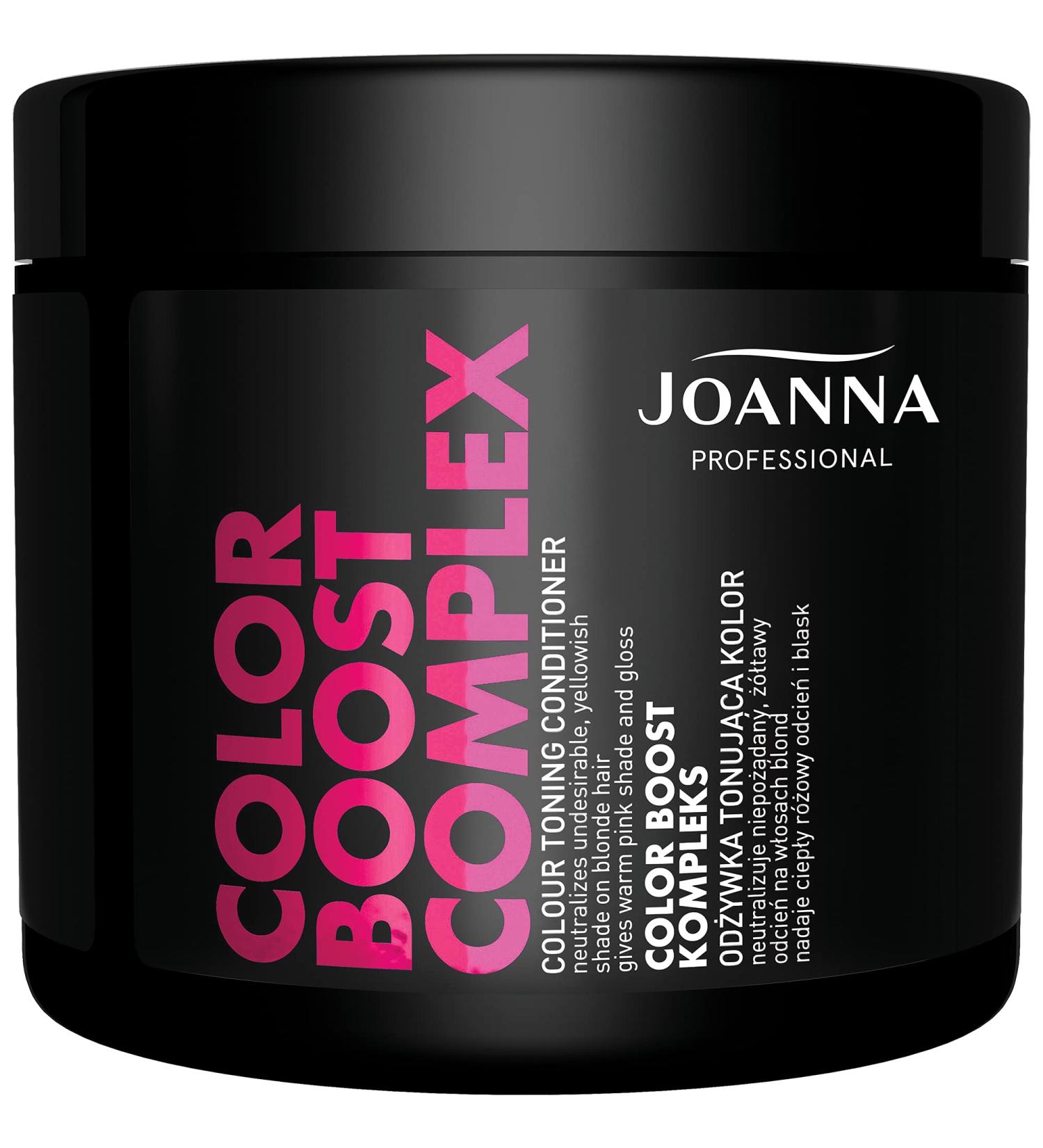 Joanna Professional Pink Gray Color Toner with Microprotein - 500g Permanent Hair Coloring for Curly Gloss & Warm Pink Tones - International Shipping Available - Buy Online on GoSupps.com