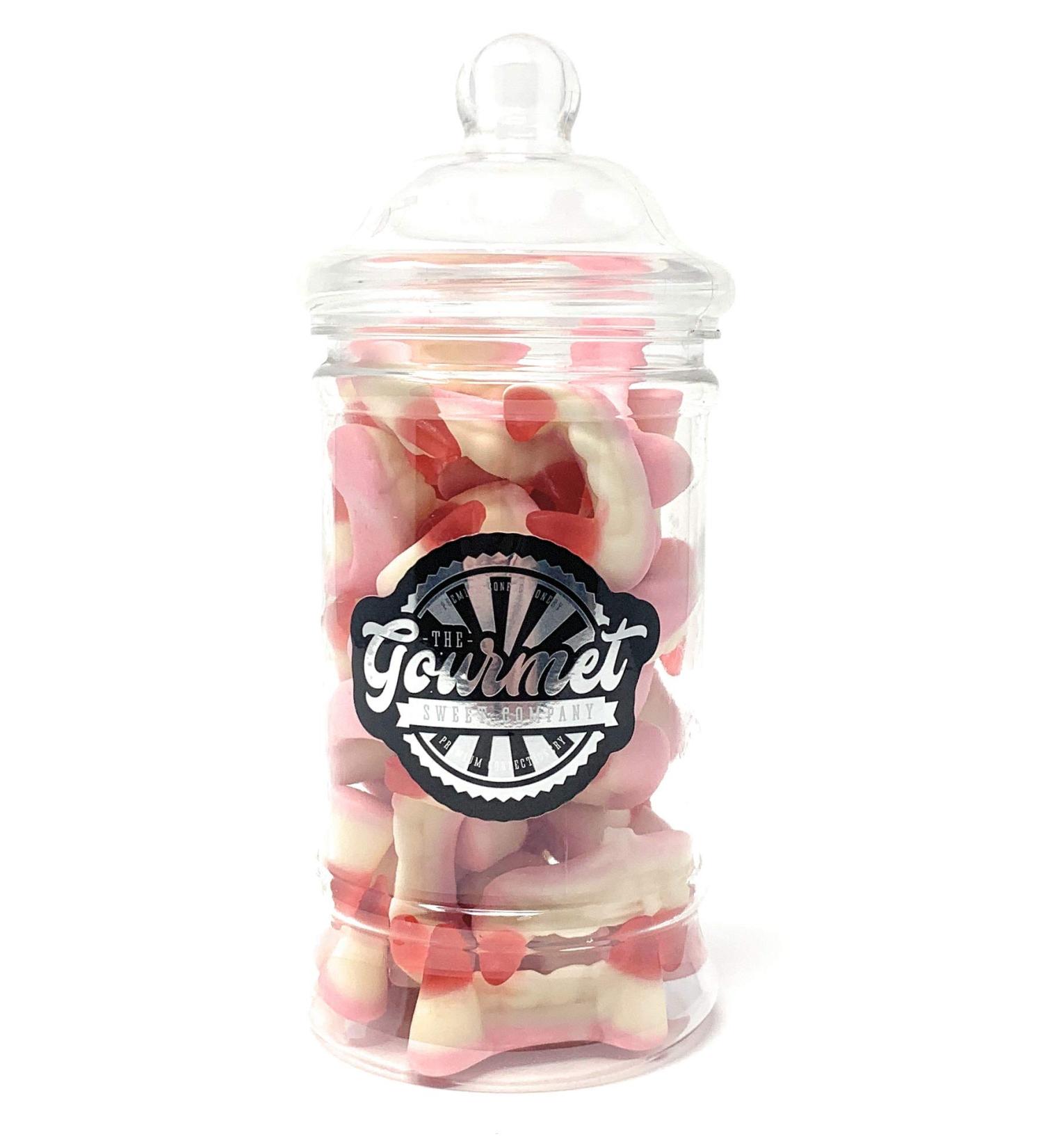 Mini Teeth Fangs Victorian Gift Jar by The Gourmet Sweet Company
