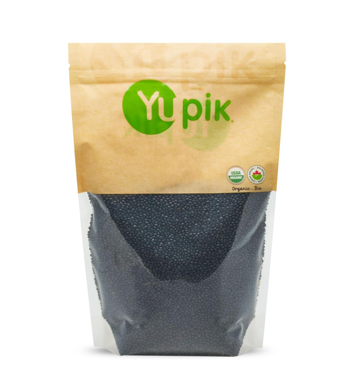 Yupik Organic Black Beluga Lentils 1kg Non-GMO Vegan Gluten-Free Kosher Raw Sugar-Free - Rich in Protein Fiber & Iron Perfect for Soups & Salads 1 kg (Pack of 1) - Buy Online on GoSupps.com