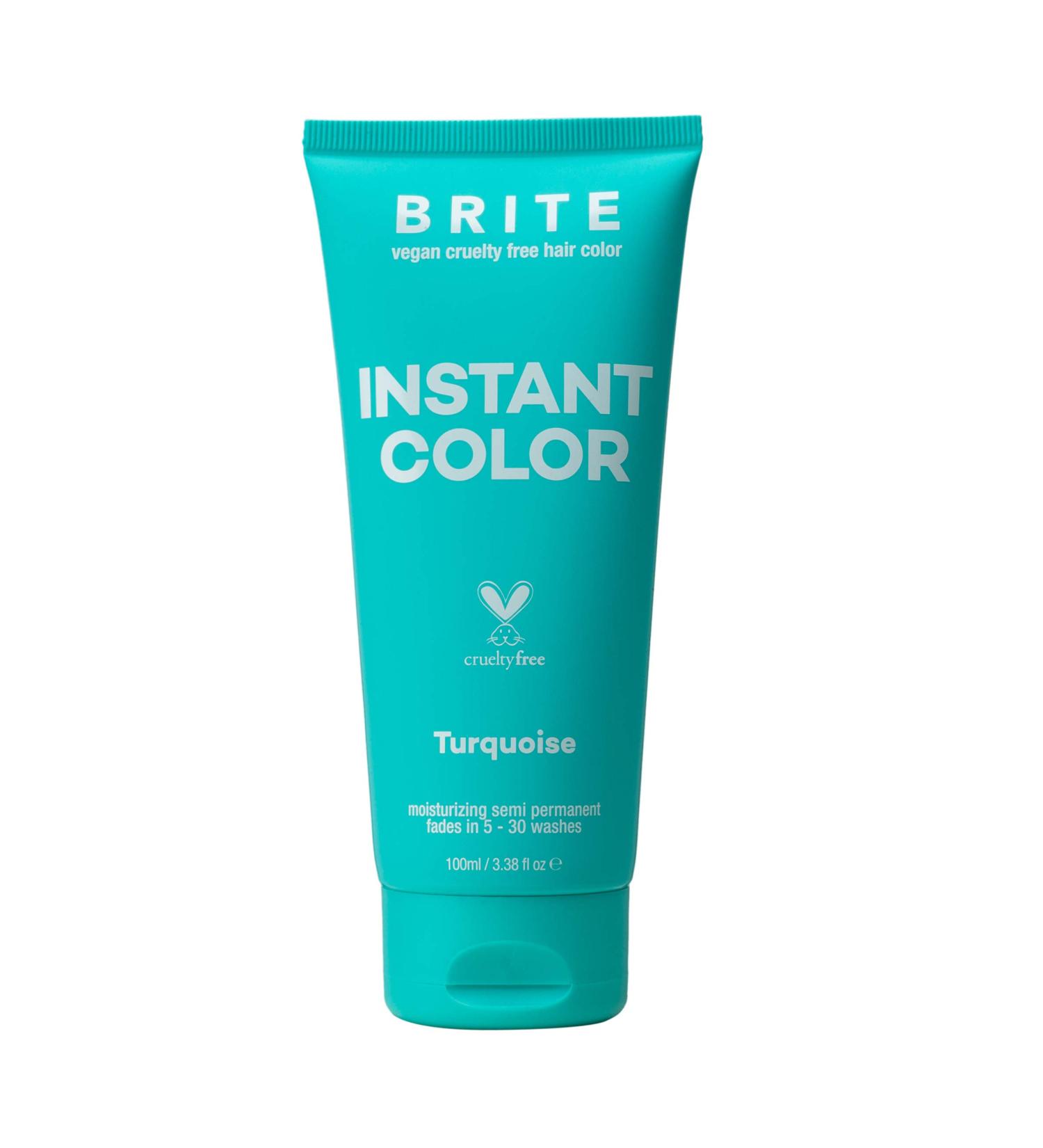 BRITE Turquoise Instant Colour Semi-Permanent Moisturizing Formula Ammonia Free Paraben Free Cruelty Free 3.38 floz - Buy Online on GoSupps.com