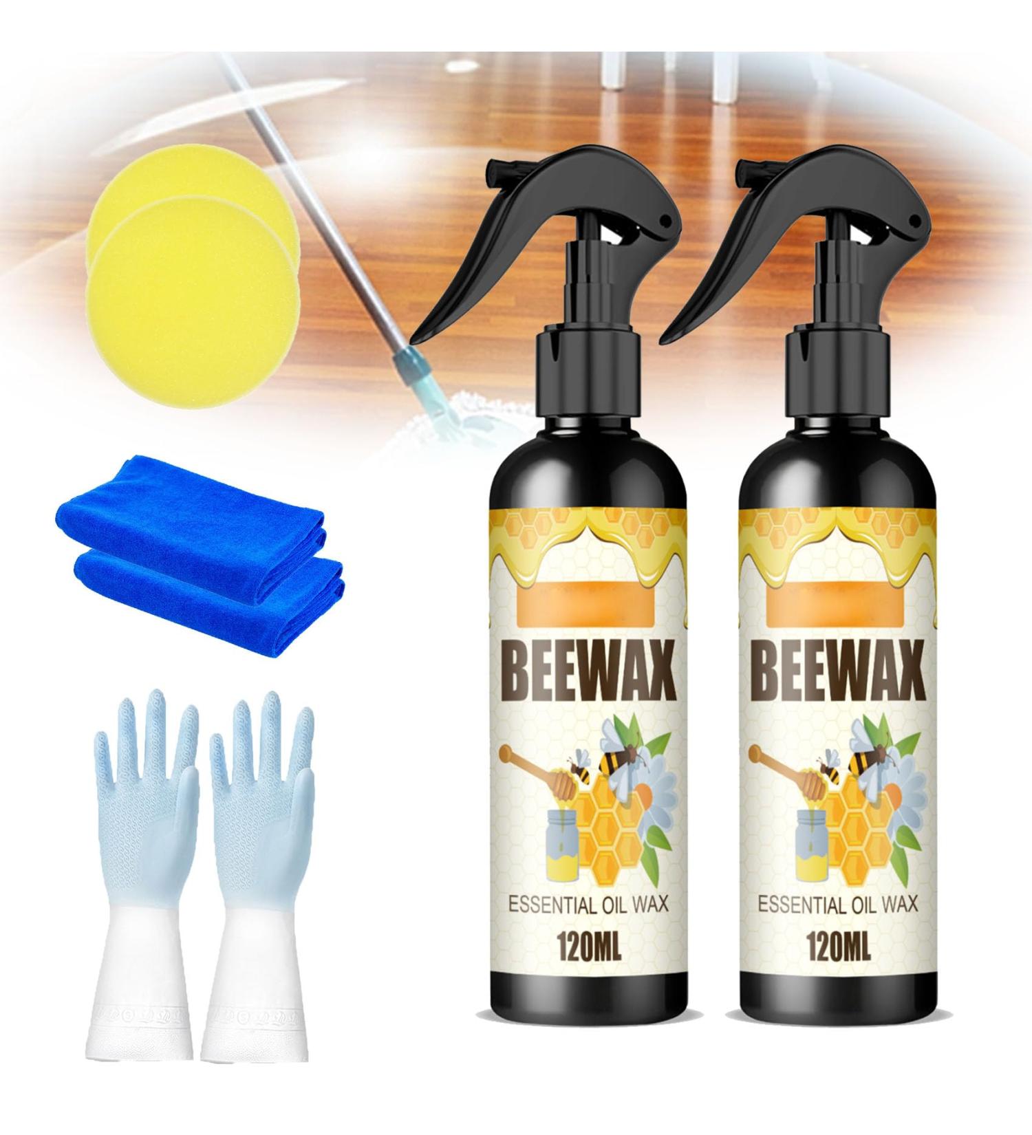 LONGLUAN Natural Micro-Molecularized Beeswax Spray Molecularized Beeswax Spray Bees Wax Furniture Polish and Cleaner Antique Furniture Cleaner Crack and Scratch Renovation Care Wax (2pcs) - Buy Online on GoSupps.com